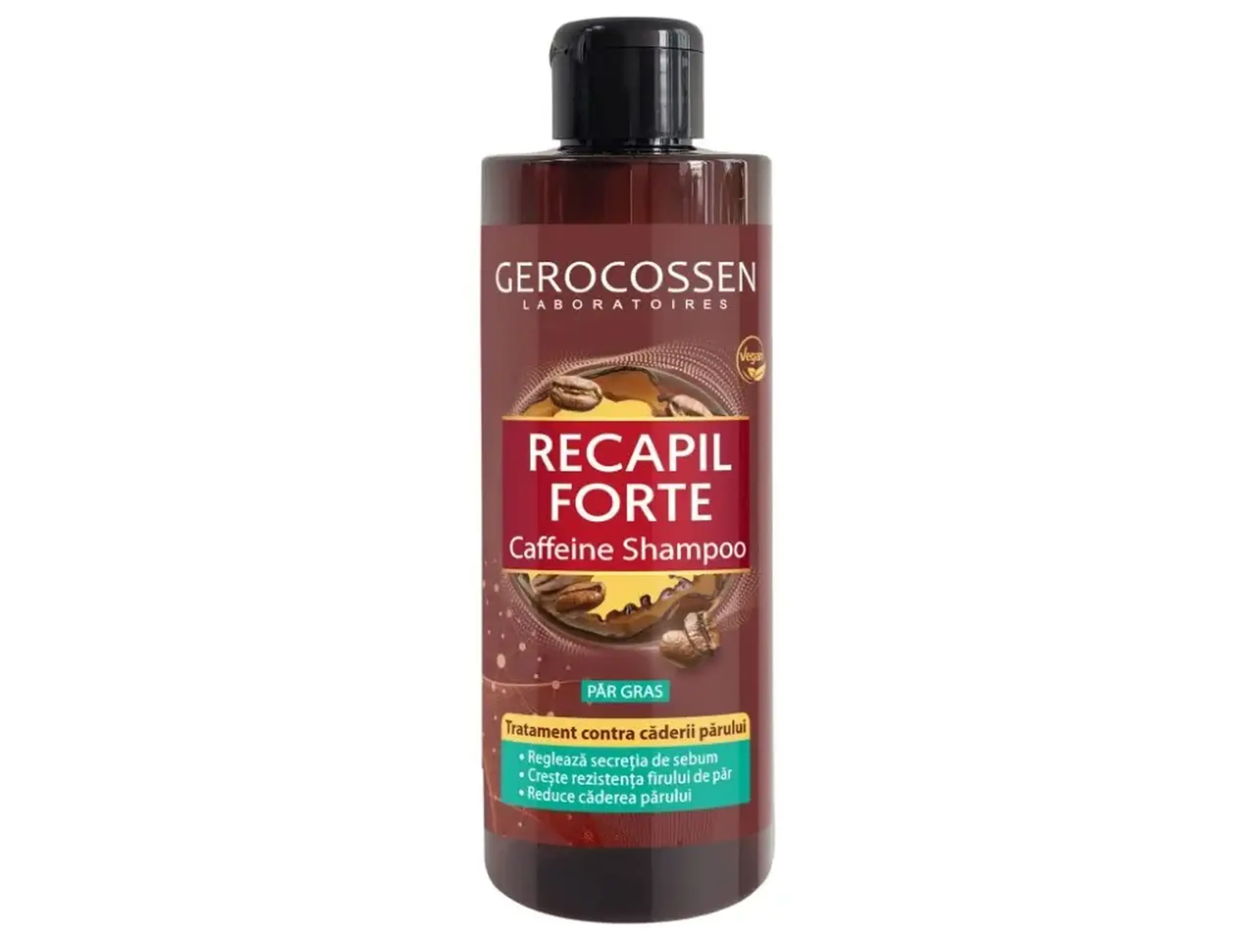 Gerocossen Recapil Forte Sampon cu cafeina par gras 400ml