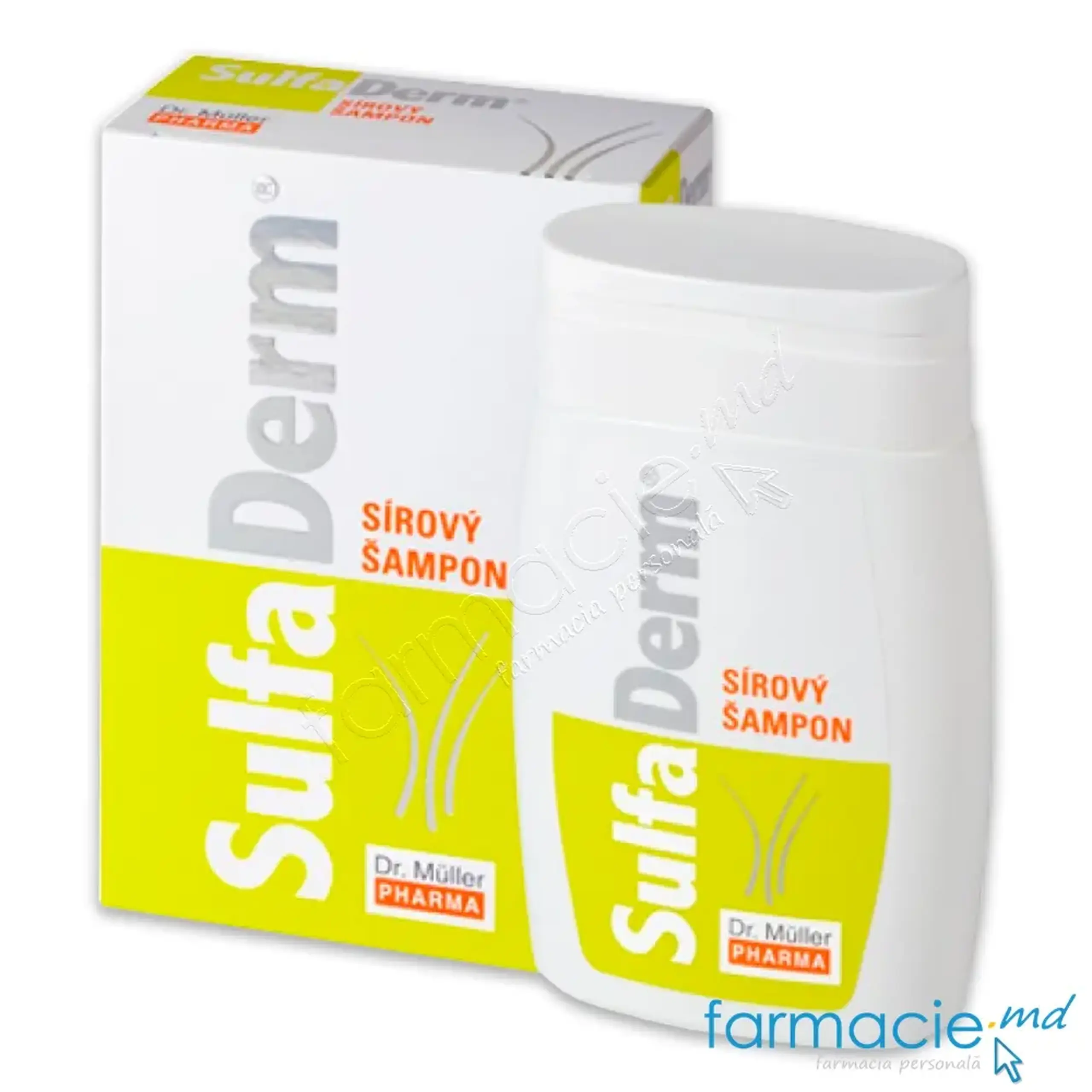 SulfaDerm sampon cu sulf 100ml (par gras, matreata) Dr.Muller PHARMA