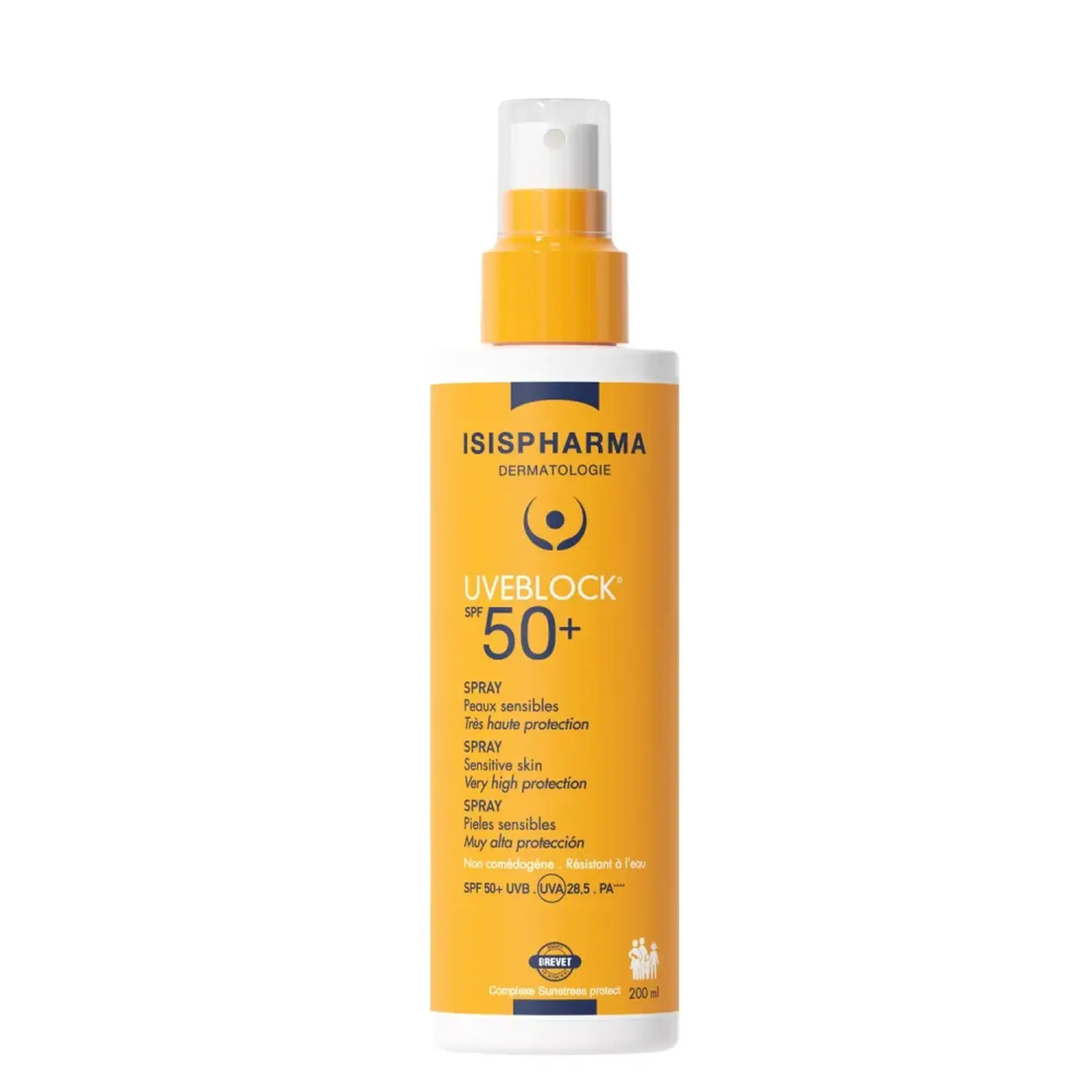 Uveblock SPF50 spray protectie solara 200ml Isispharma