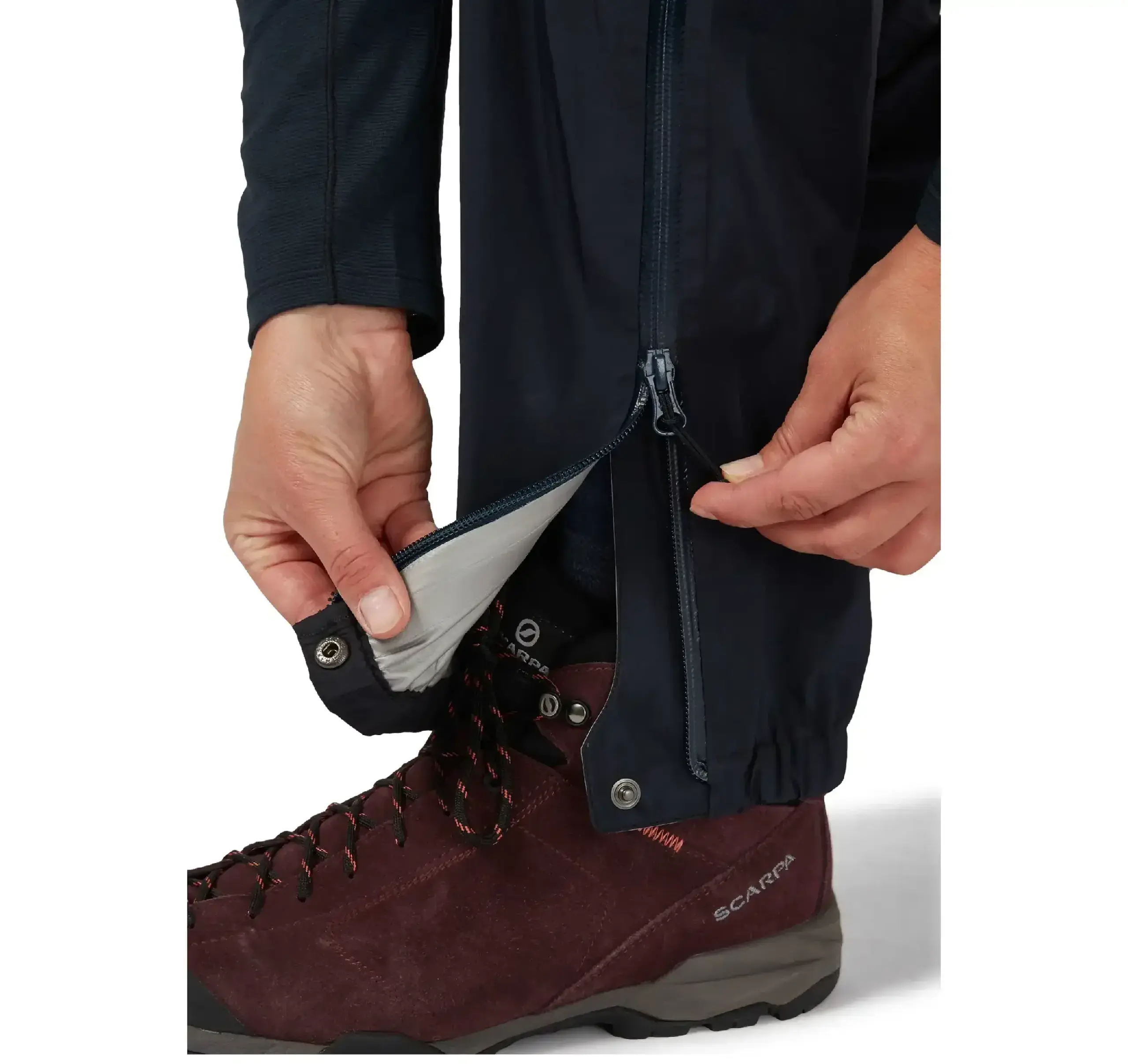 Pantaloni Rab Ladakh GORE-TEX Paclite Plus Wmn beluga - Mărime xs