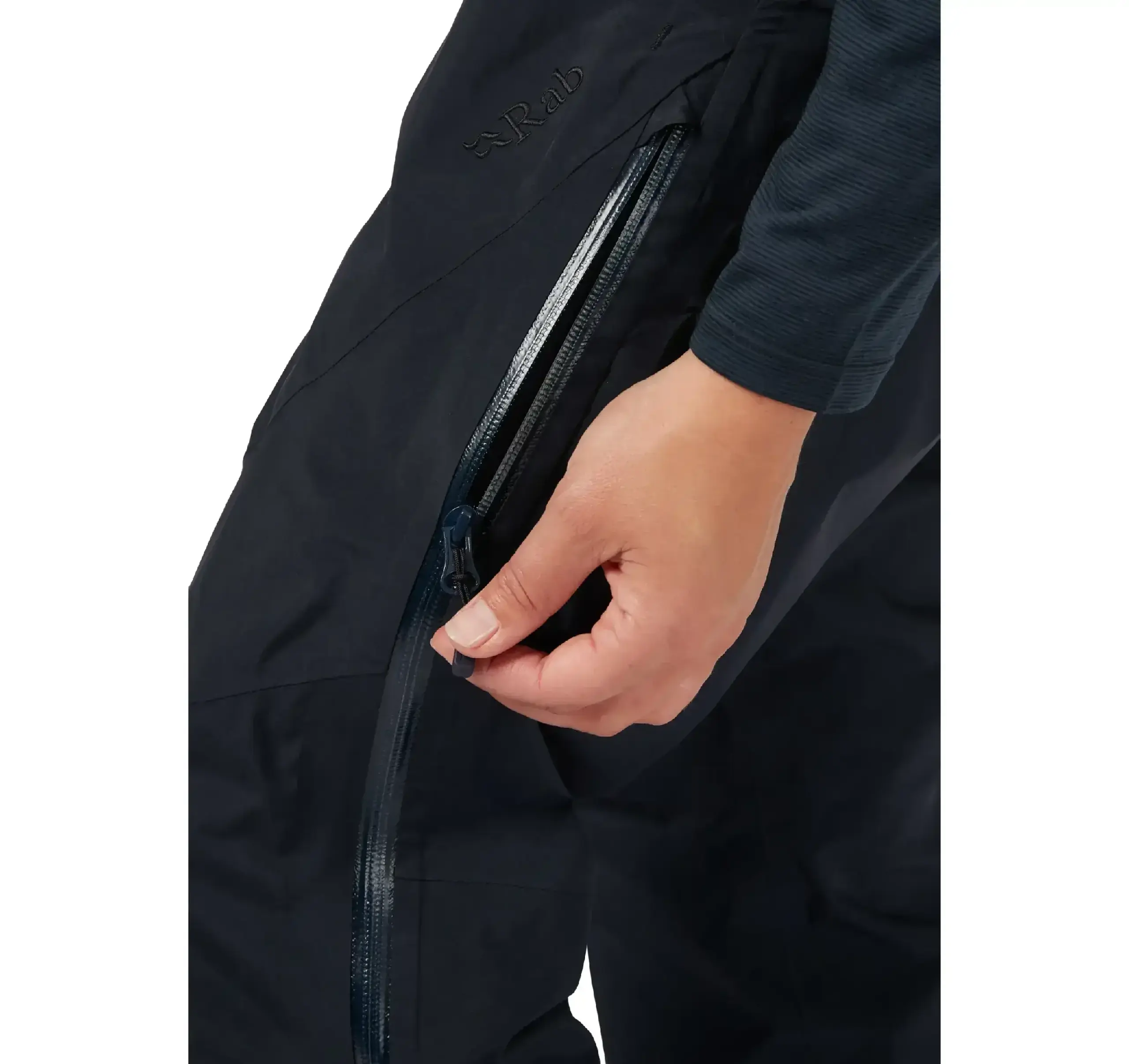 Pantaloni Rab Ladakh GORE-TEX Paclite Plus Wmn beluga - Mărime xs