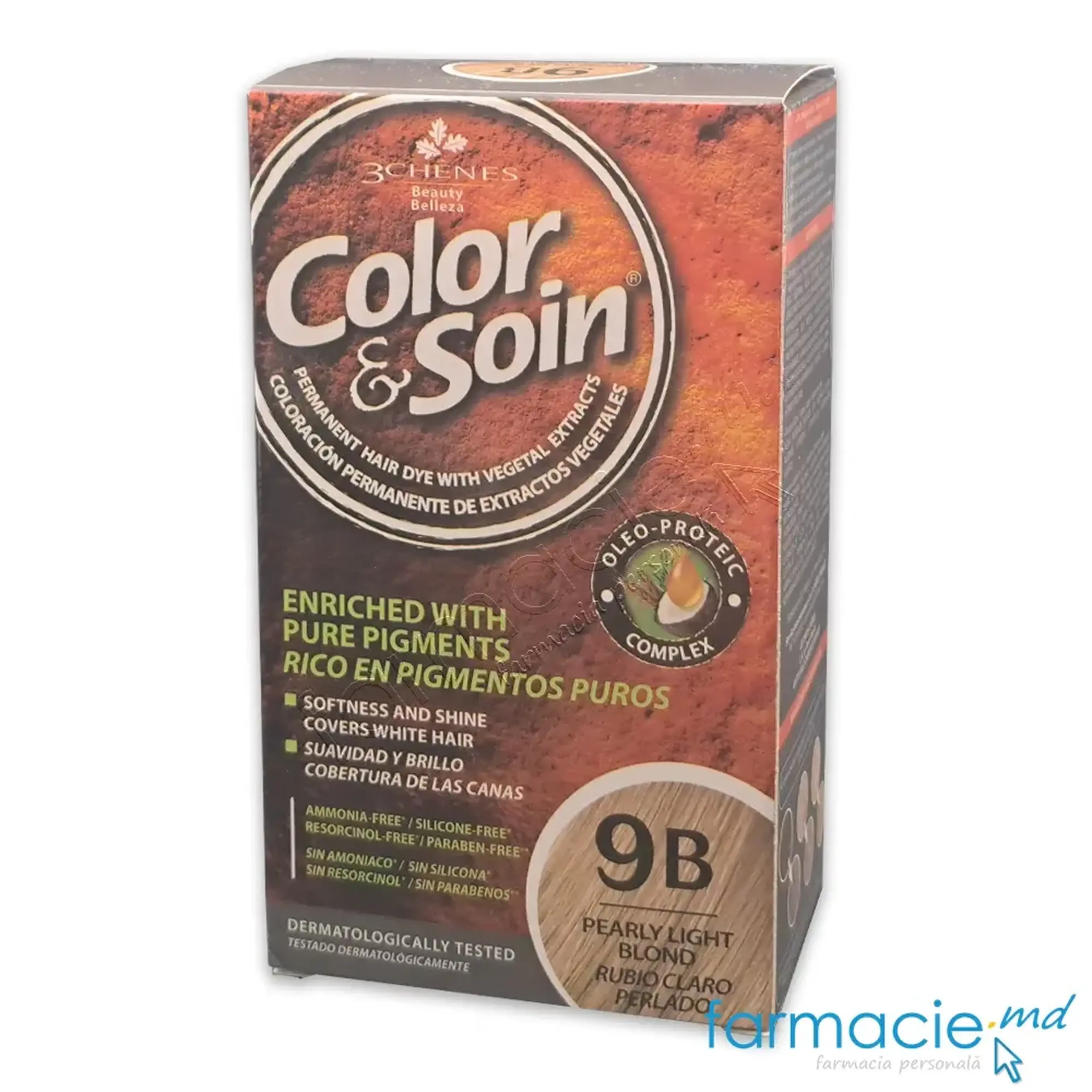 Vopsea par 3Chenes Blond Clair Nacre (9B)