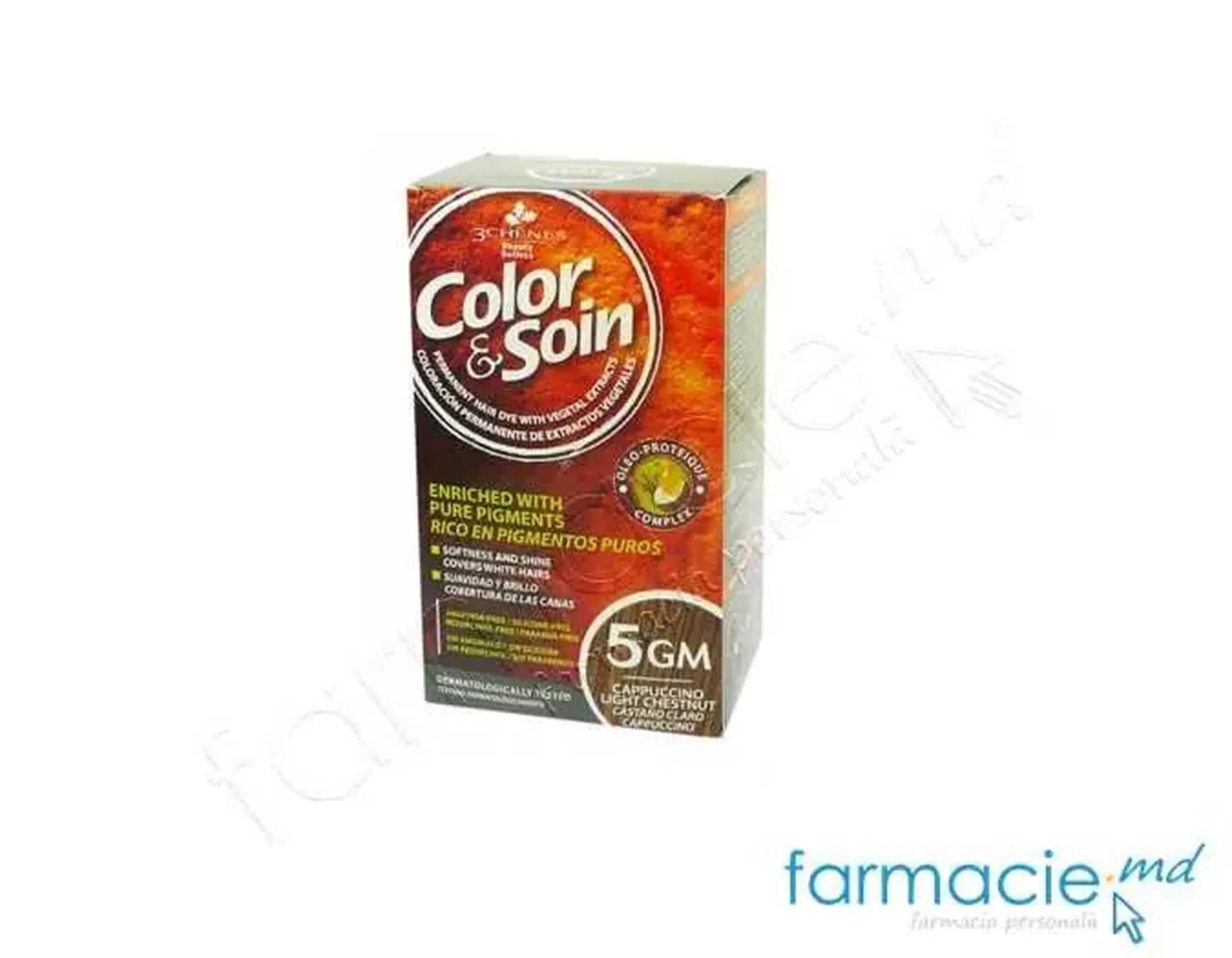 Vopsea par 3Chenes Chatain Clair Cappuccino (5GM)