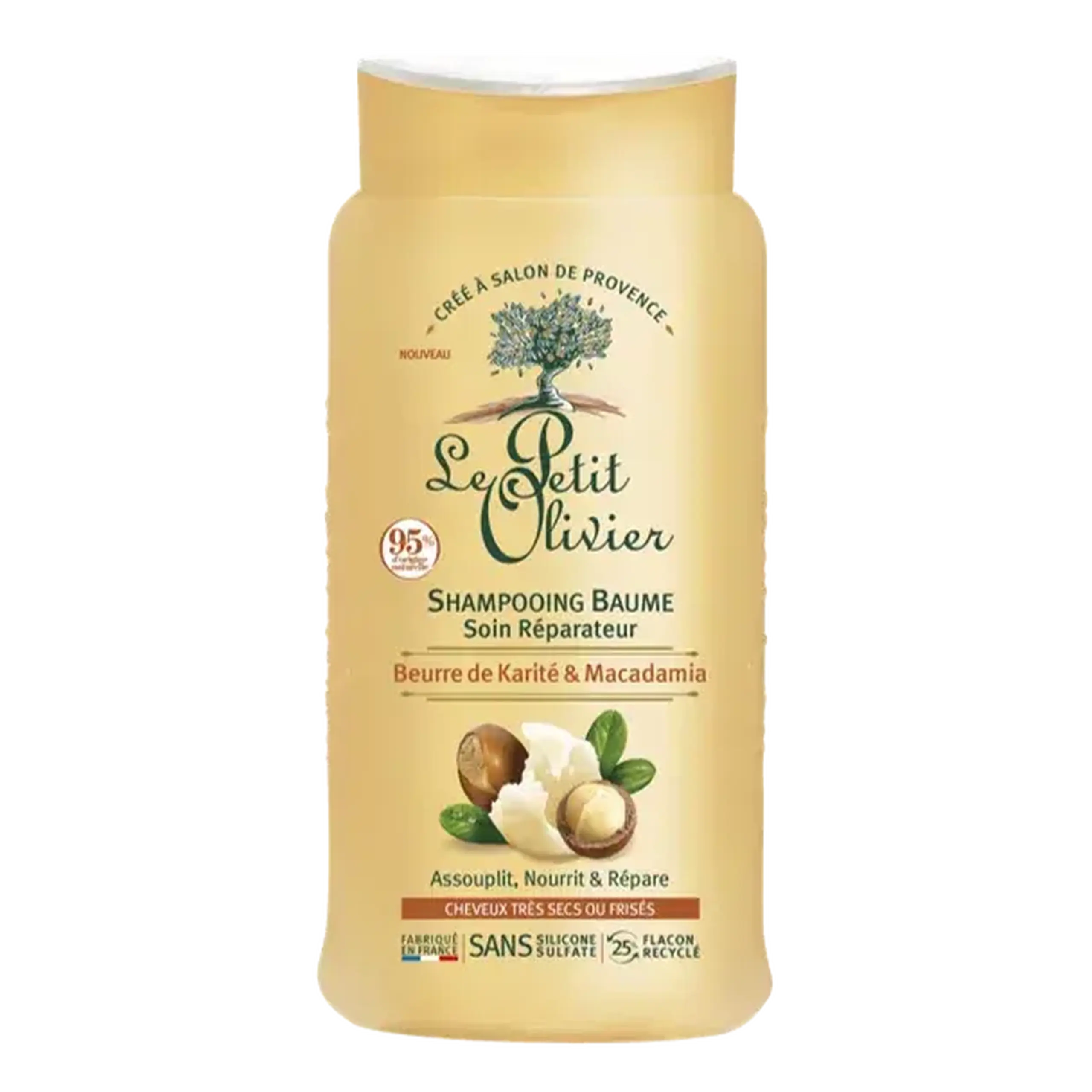 Le Petit Olivier Sampon Reparator par foarte uscat sau elctrizat Karite&Macadamia 250ml
