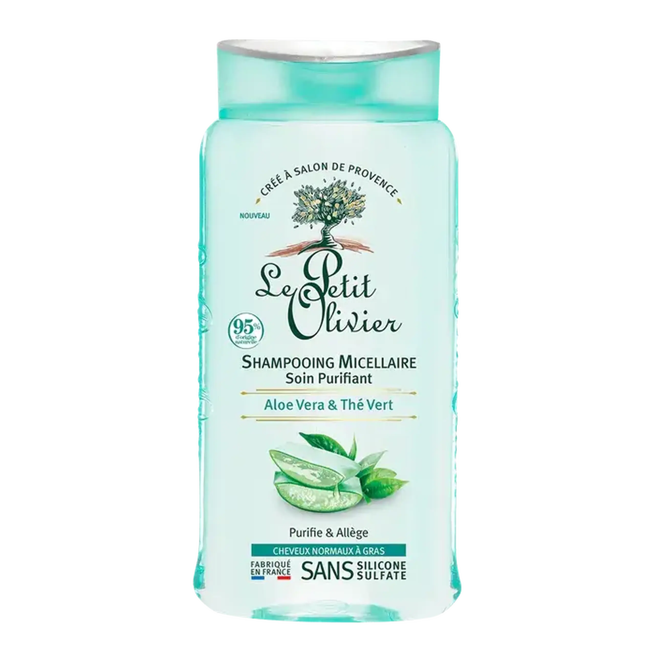Le Petit Olivier Sampon Micelar par normal si gras Aloe Vera&Ceai Verde 250ml