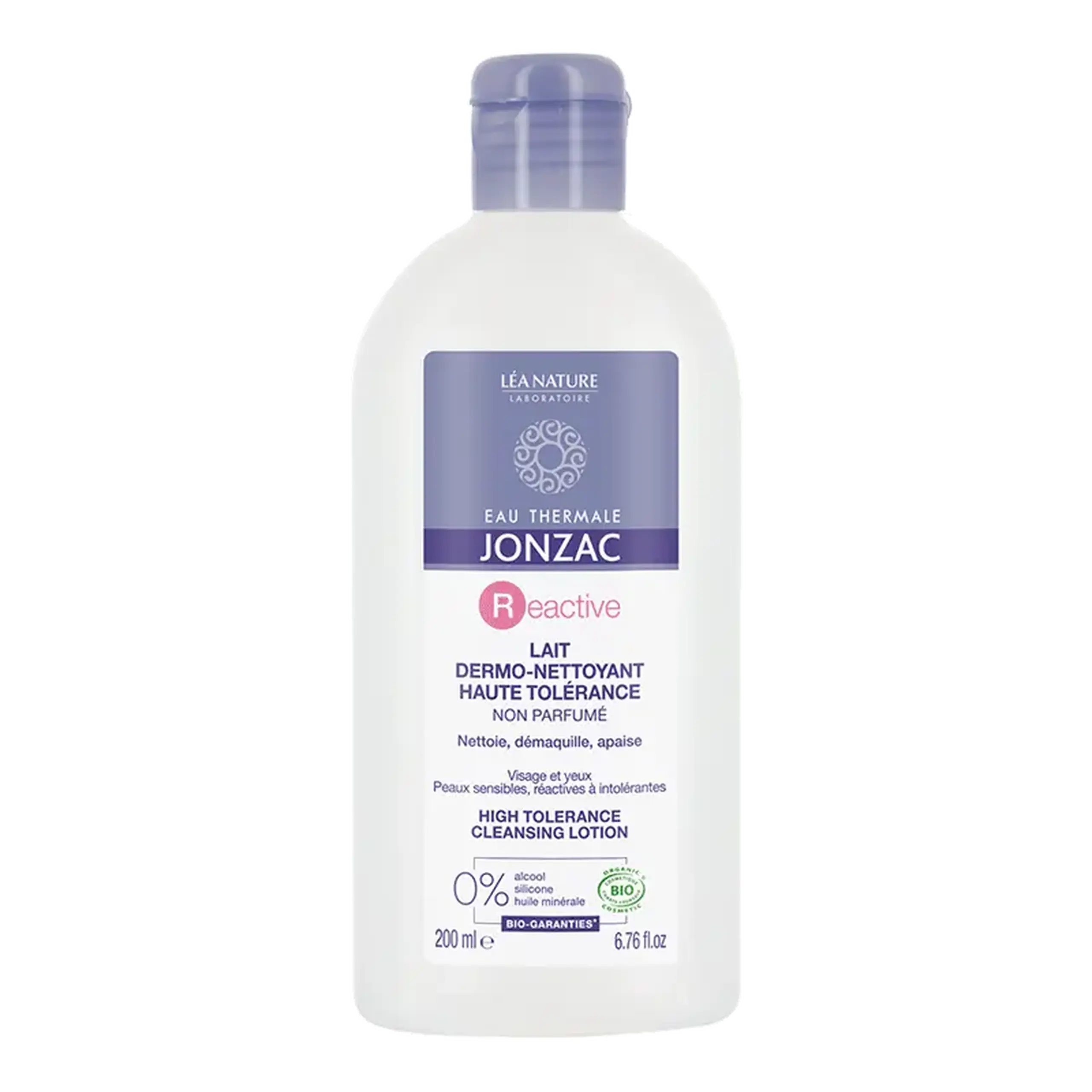Jonzac Reactive Lapte demachiant fata si ochi piele intoleranta BIO 200ml