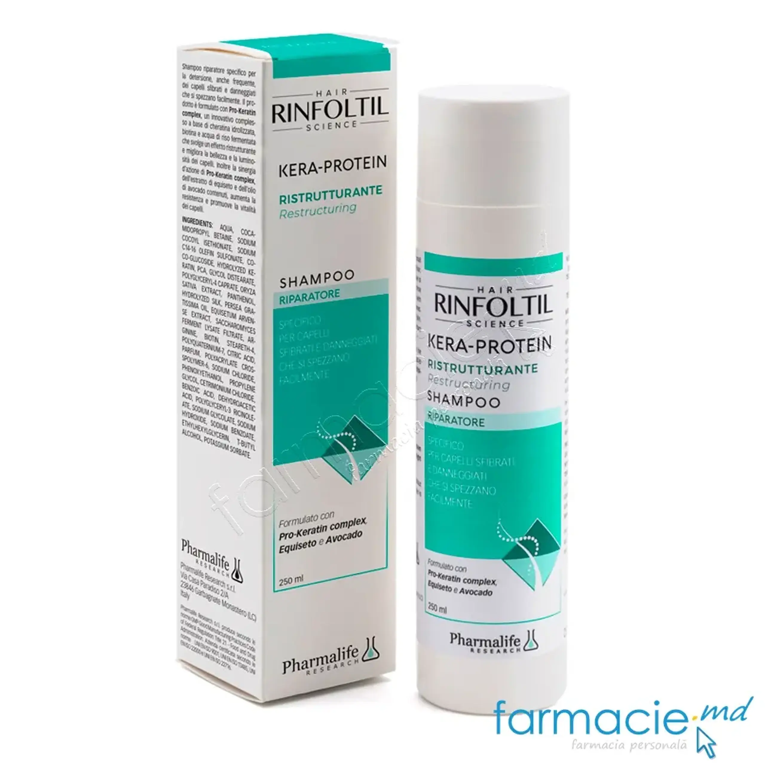 RINFOLTIL Kera-Protein Sampon restructurant 250ml Pharmalife