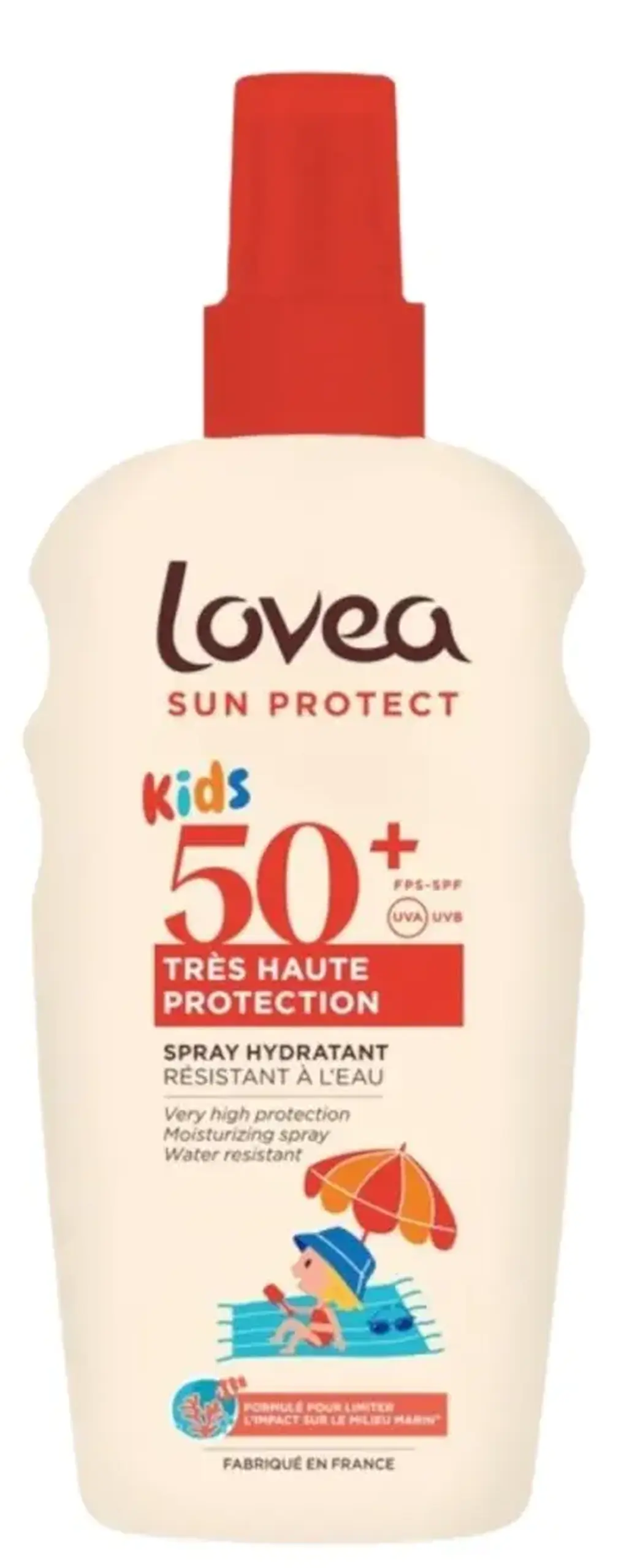 Lovea Vegan Lotiune-spray protectie solara copii hidrantanta SPF 50+ 150ml