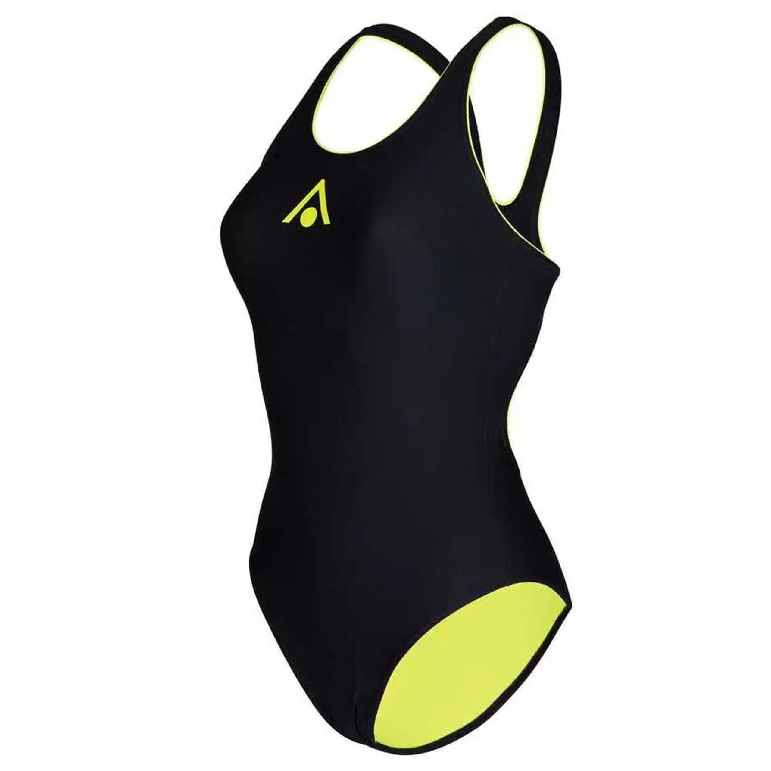 Costum de baie Aqua Sphere Essential Classic Back Black Yellow - Costume de baie 38