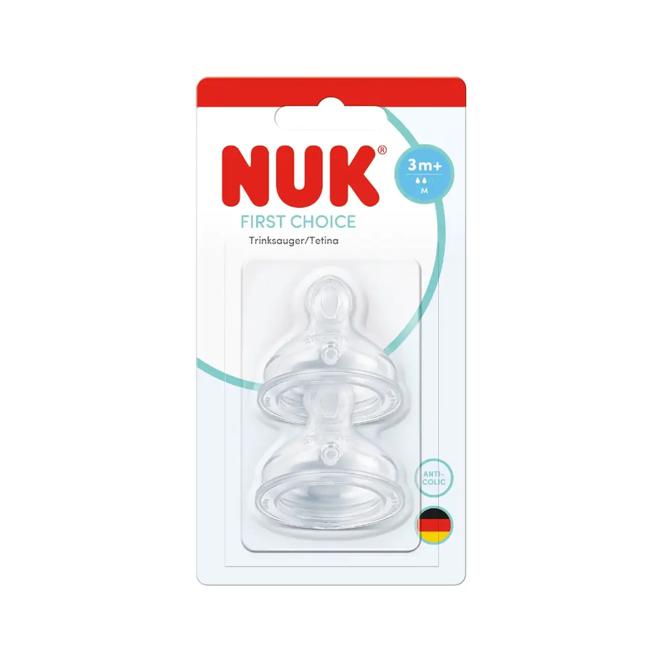 NUK Tetina silicon FC (3+ luni) flux mediu M N2