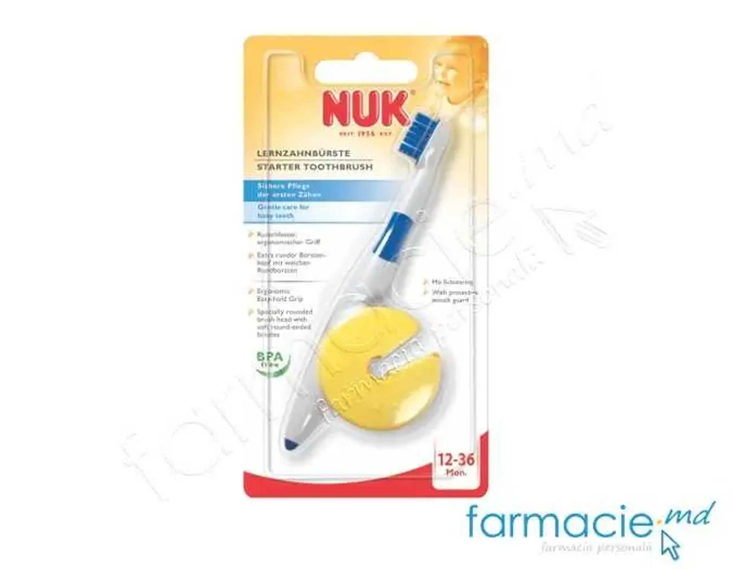 NUK Periuta de dinti inel de protectie 12-36 luni