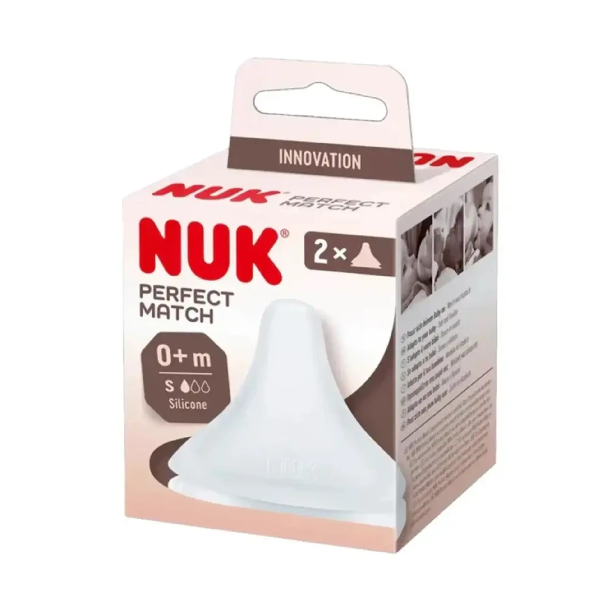 NUK Tetina silicon Perfect match flux mic 0-6 luni (S) N2