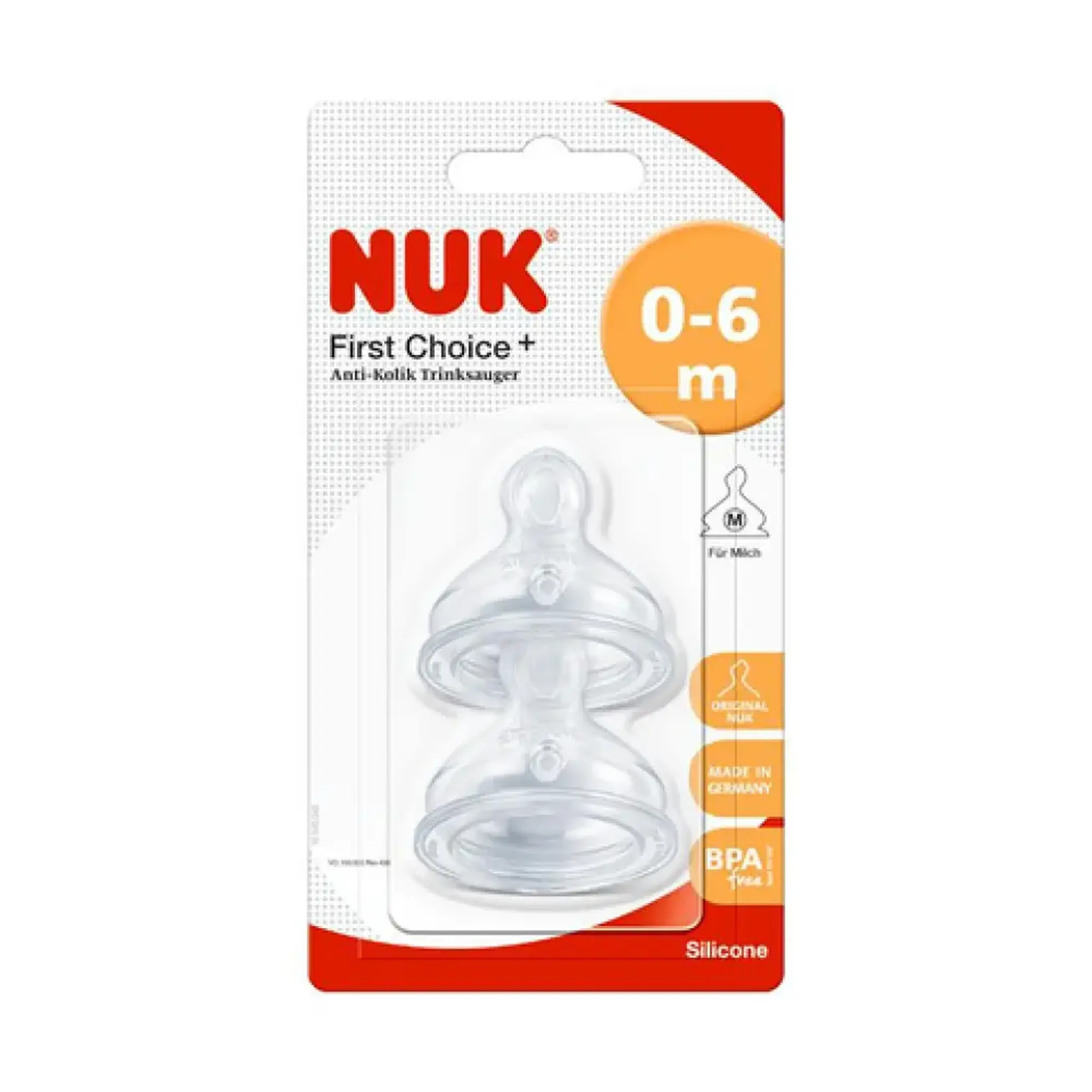NUK Tetina silicon lapte 0-6luni FC (M) N2