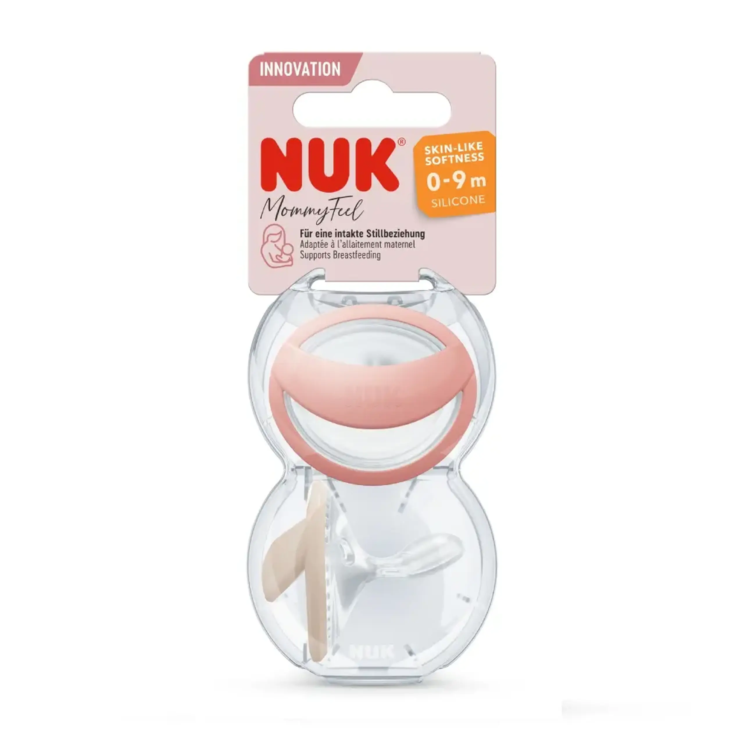 NUK Suzeta silicon Mommyfeel 0-9 luni in cutie N2