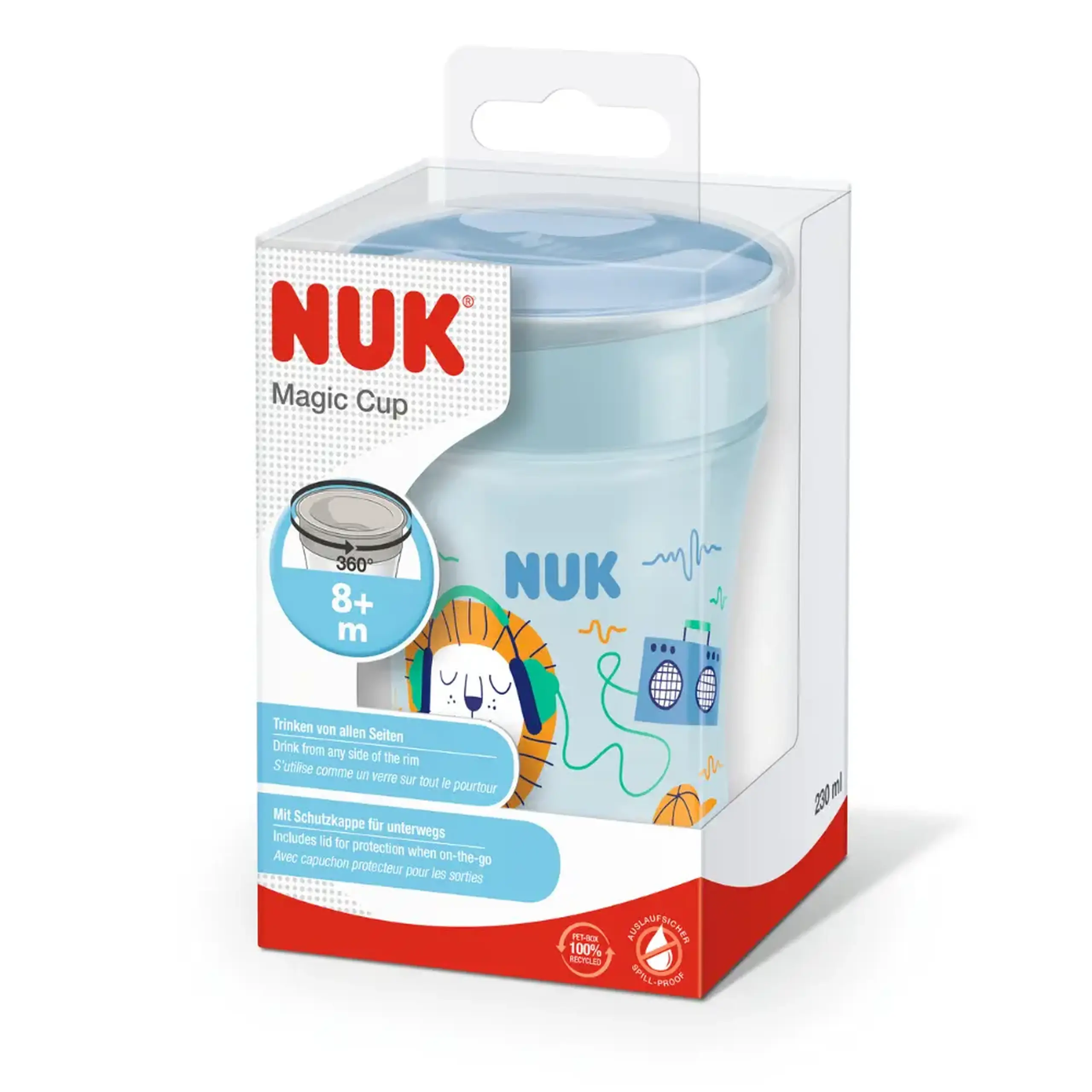 NUK Canuta pahar Magic 8 luni+ 230ml
