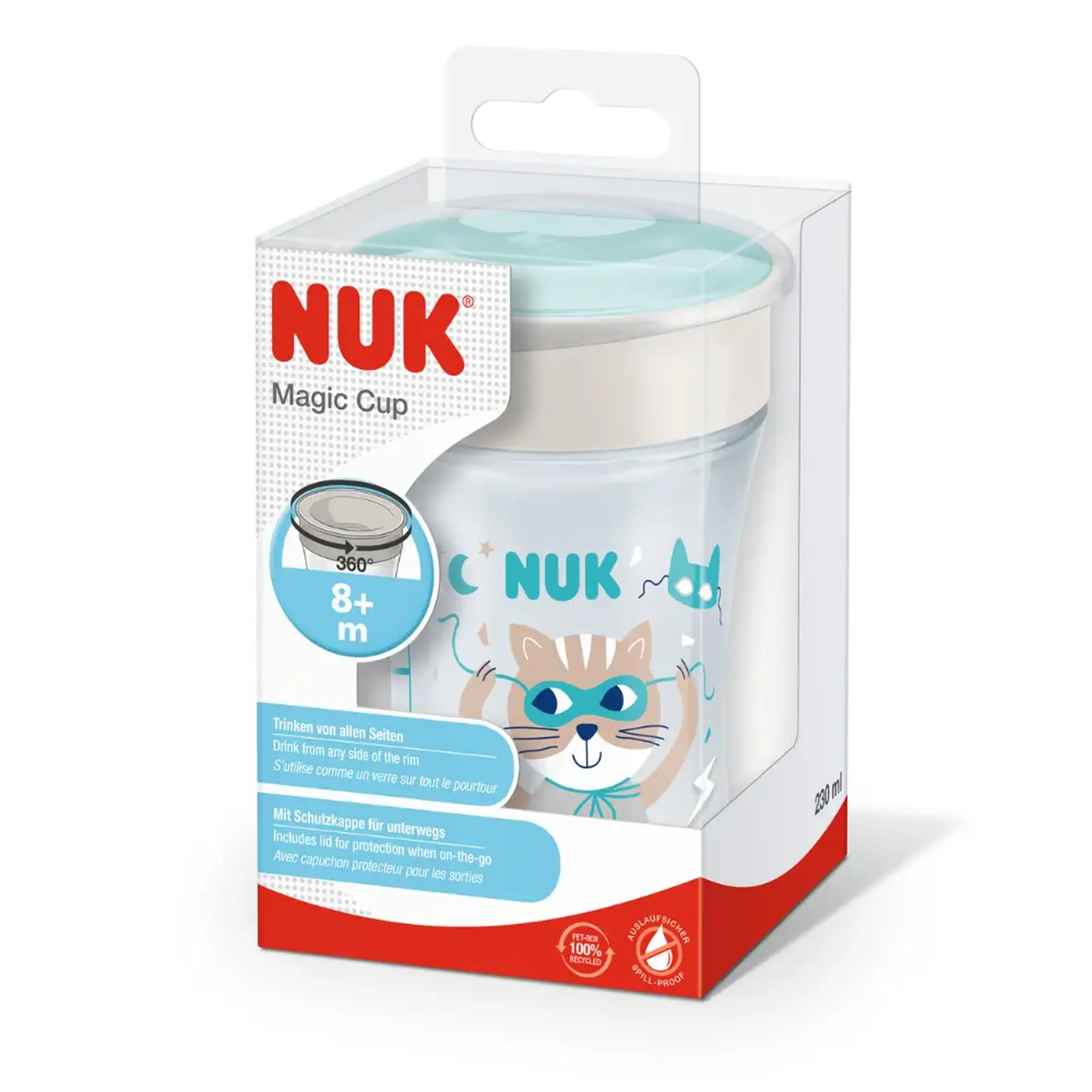 NUK Canuta pahar Magic 8 luni+ 230ml
