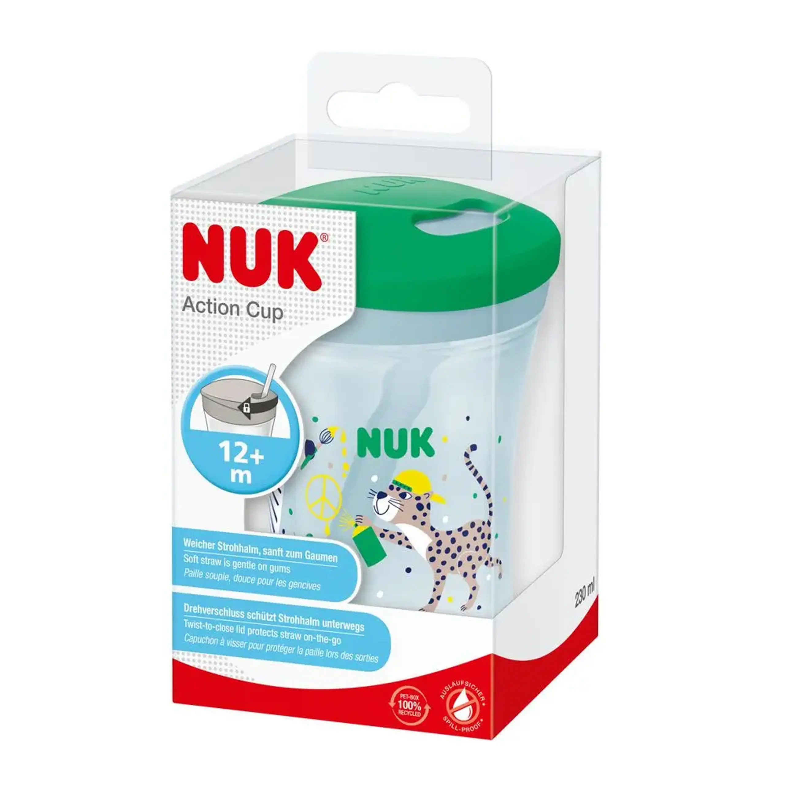 Canuta NUK Action 230ml cu pai (+12 luni) (255391)