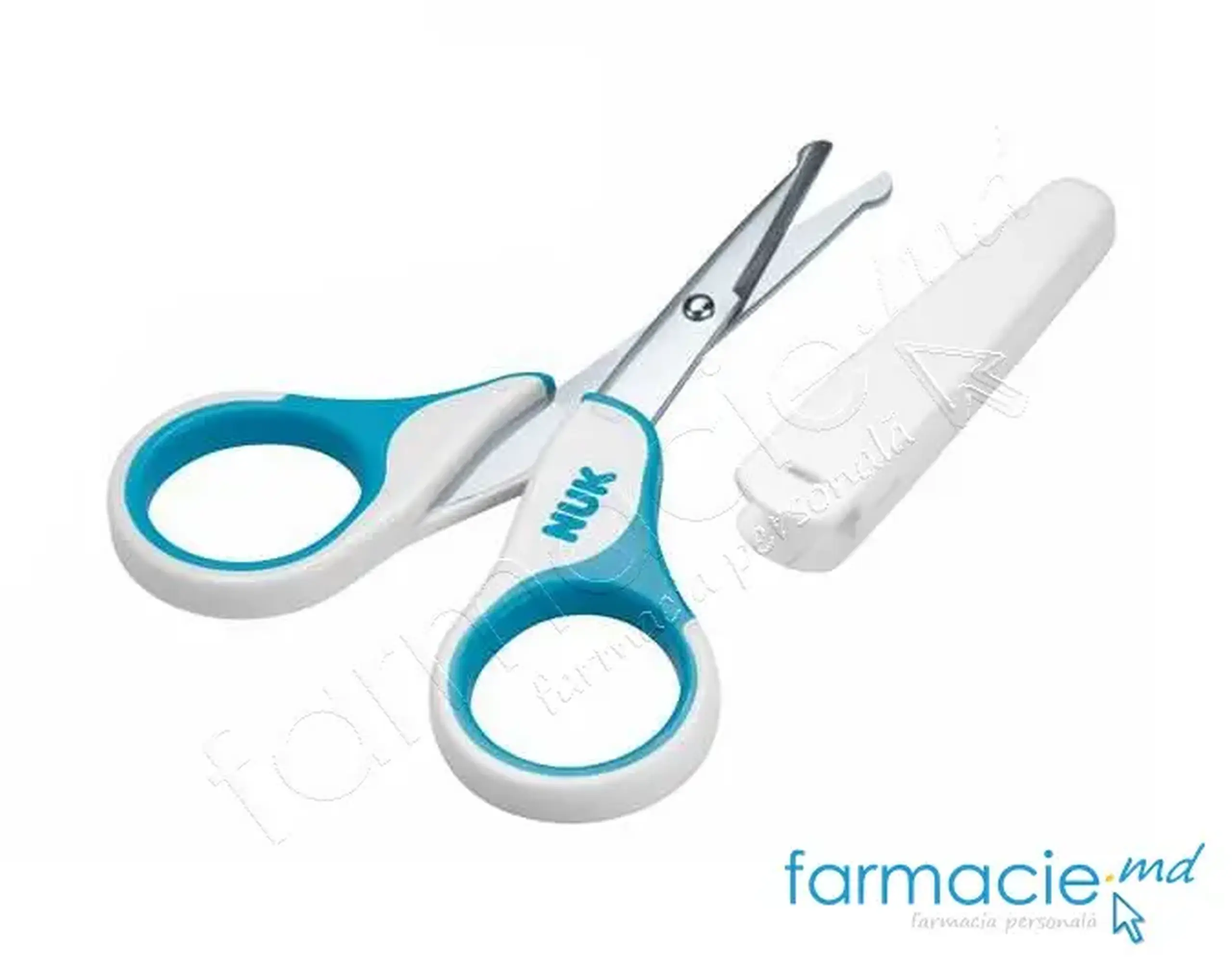 NUK Foarfece cu capac protector