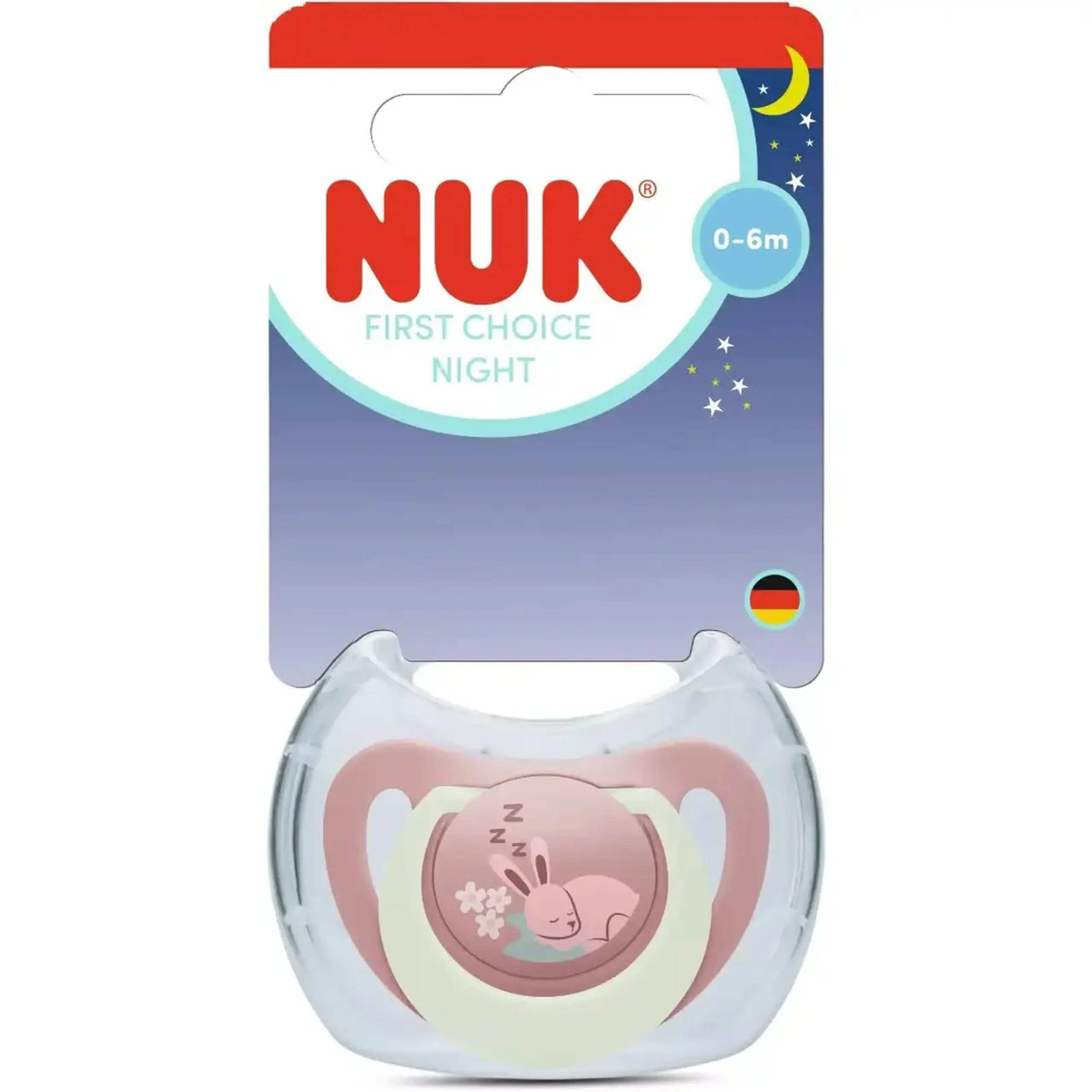 NUK suzeta silicon noapte First Choice 0-6 luni