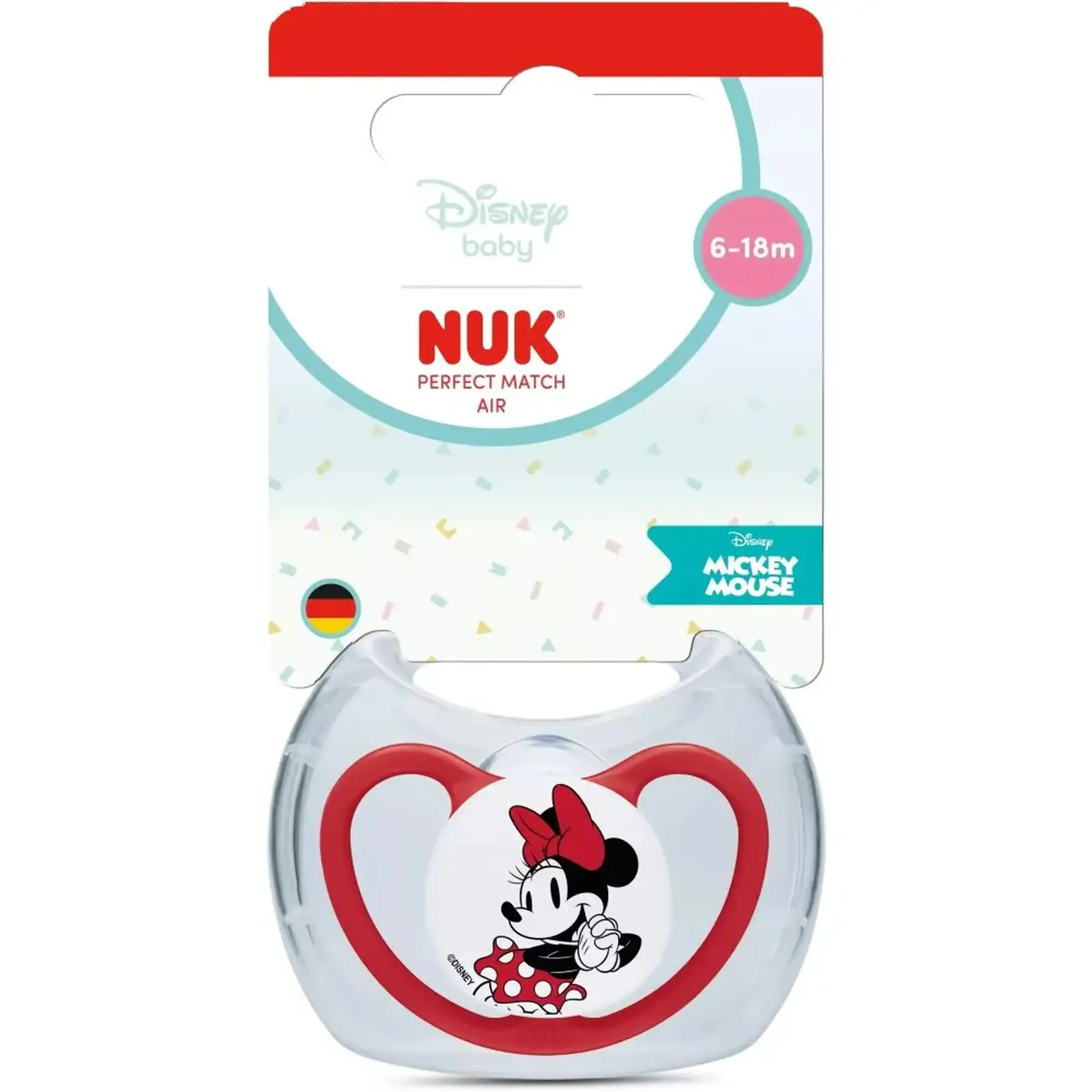 NUK Suzeta silicon Mickey 6-18 luni