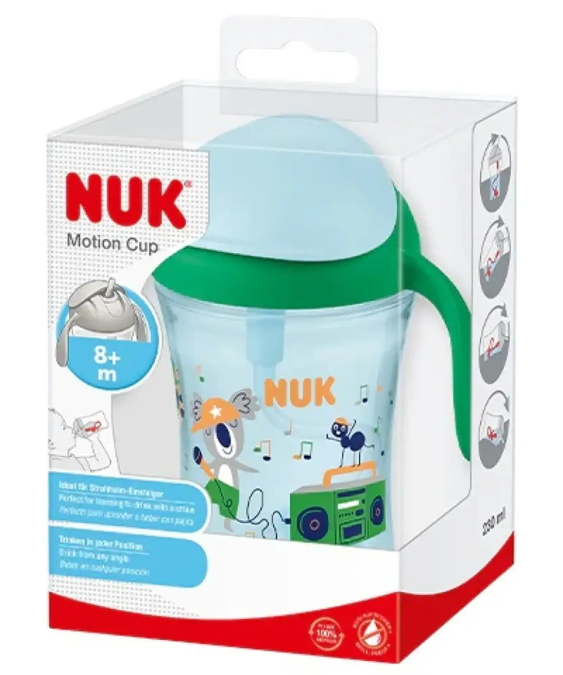 NUK Canuta cu pai Motion 230 ml 8+ luni