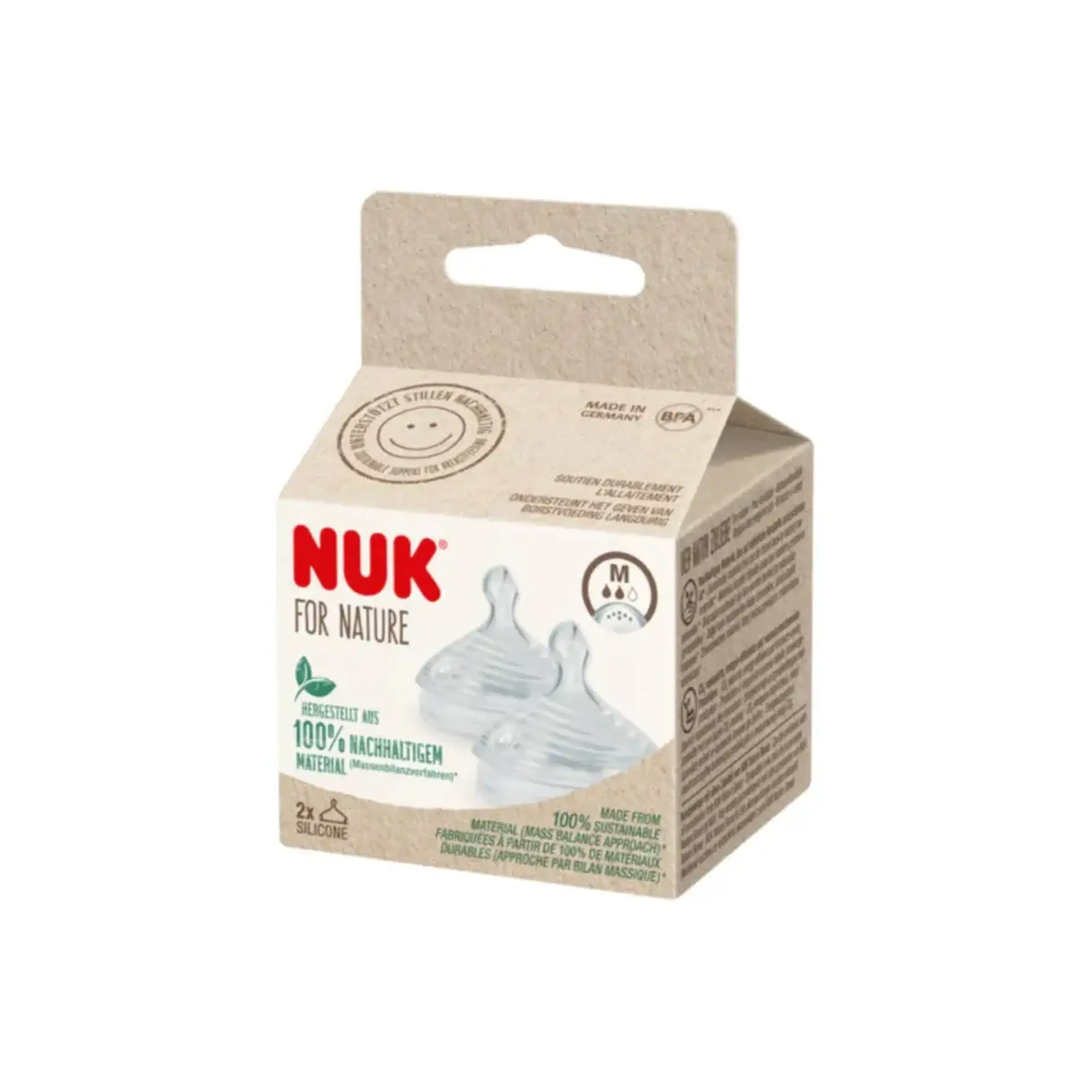 NUK Tetina silicon Nature lapte 0-6luni (M) N2