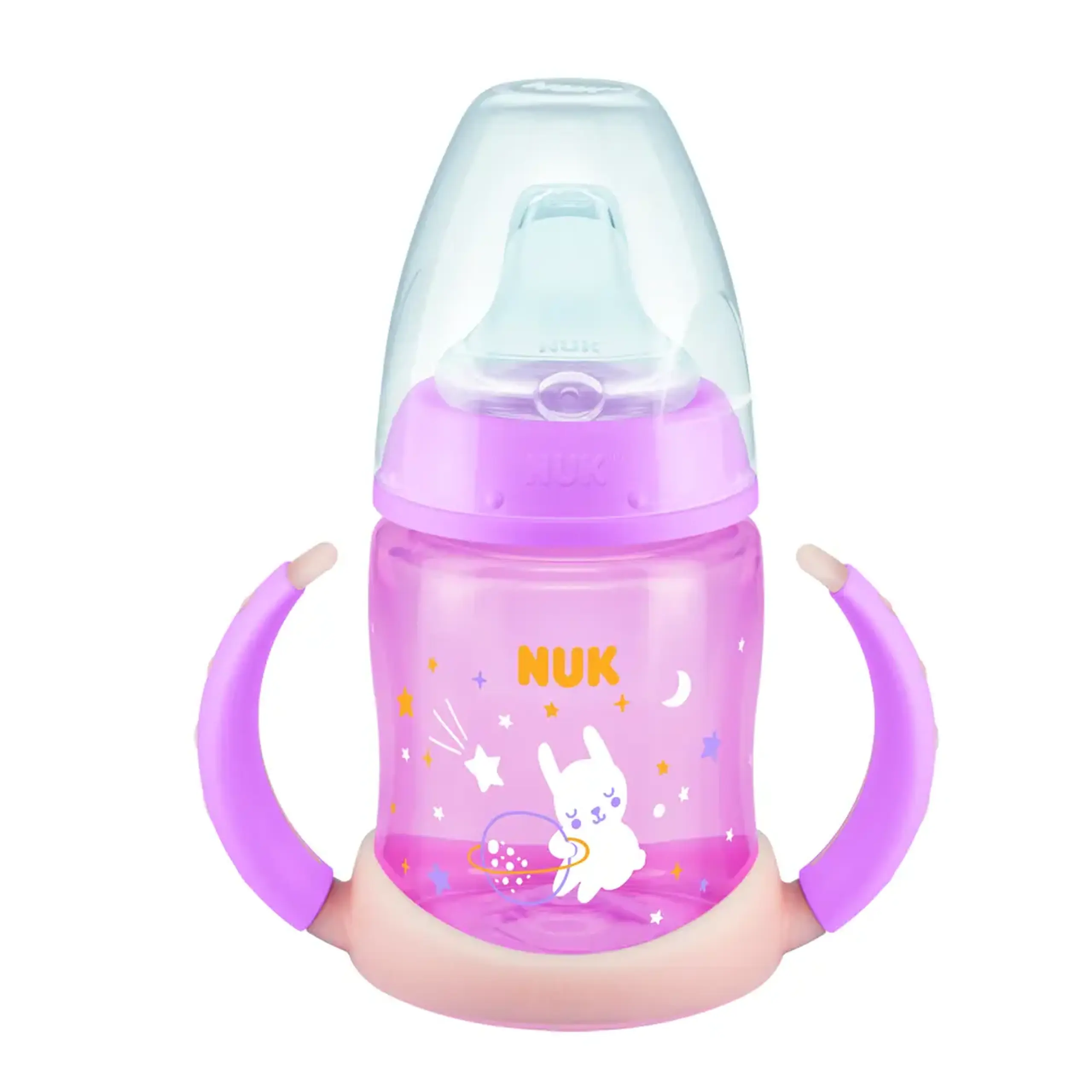 NUK Sticluta de noapte cu minere si adaptor 150ml (6-18luni) FC