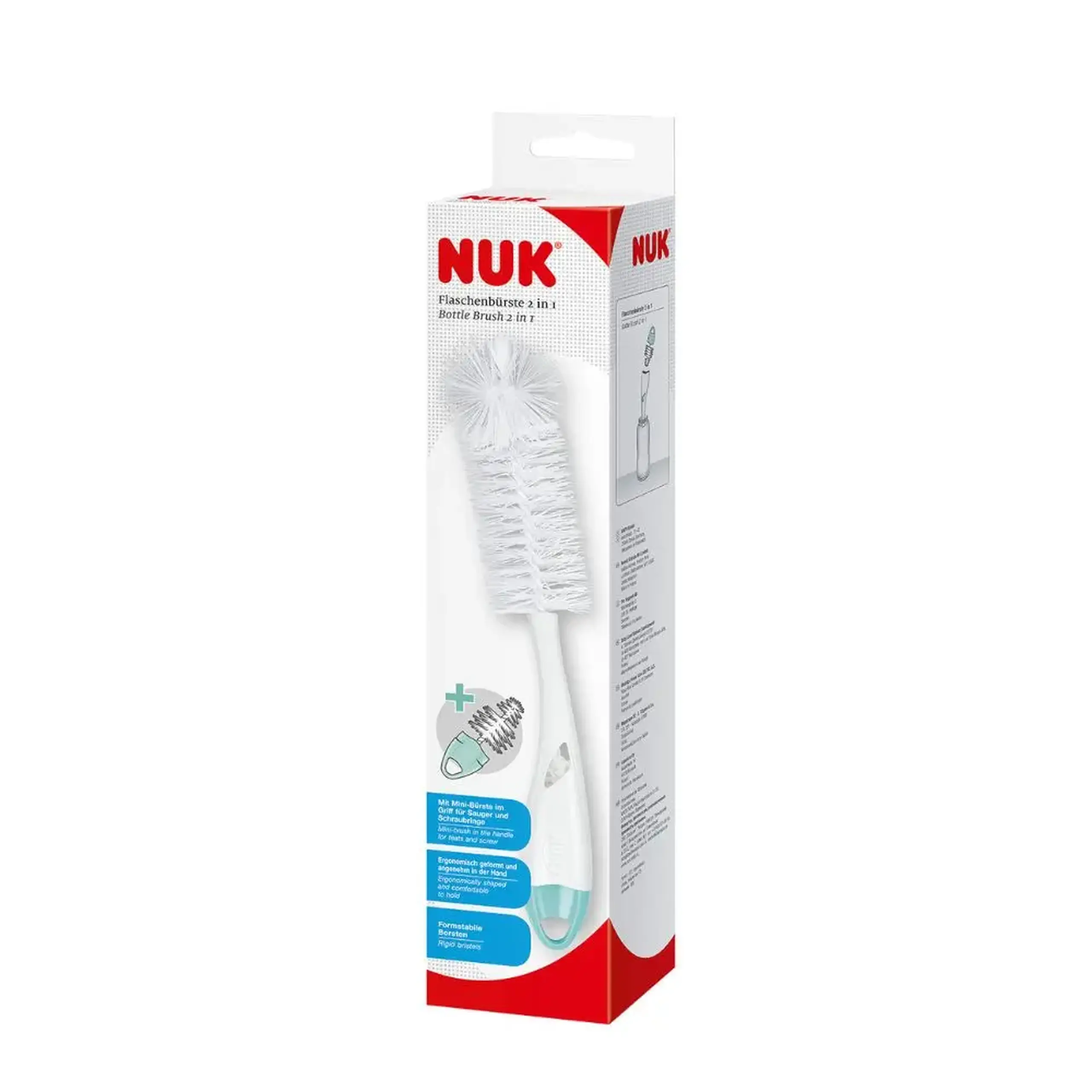 NUK Perii sticlute si tetine 2in1 - Set