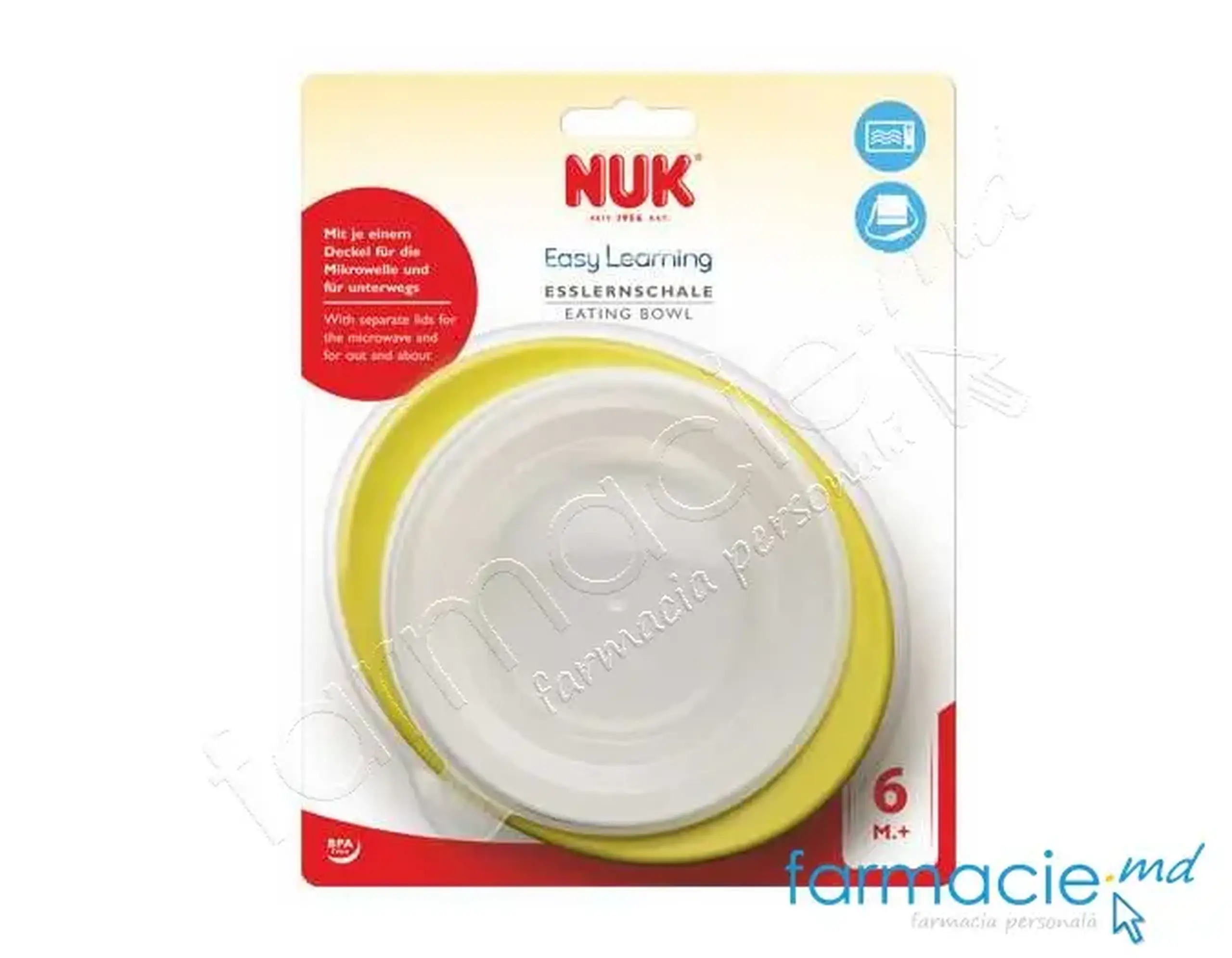 NUK Castron cu capac (6luni+)