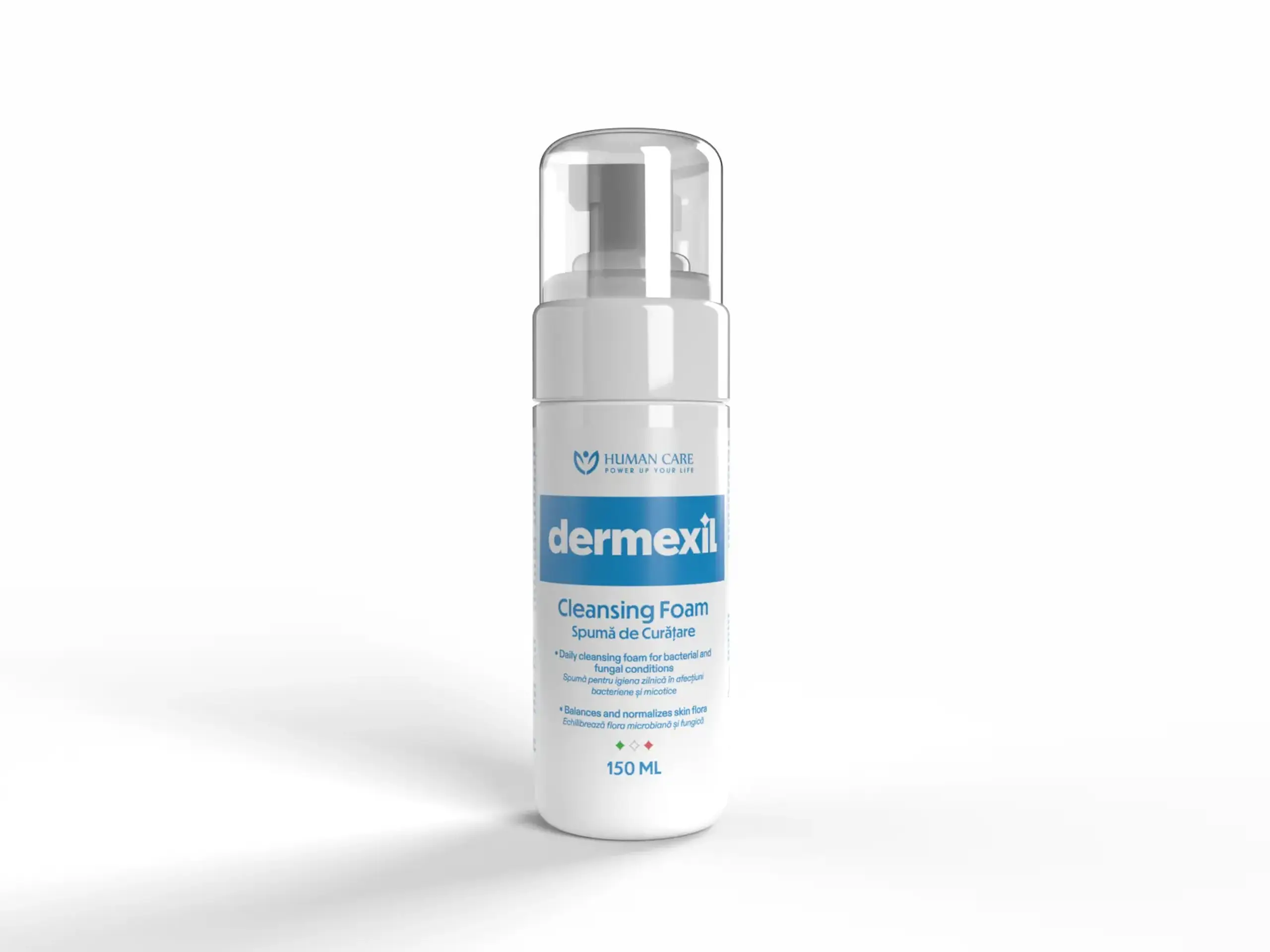 DERMEXIL Spuma antifungica curatat corp/intim 150ml Human Care