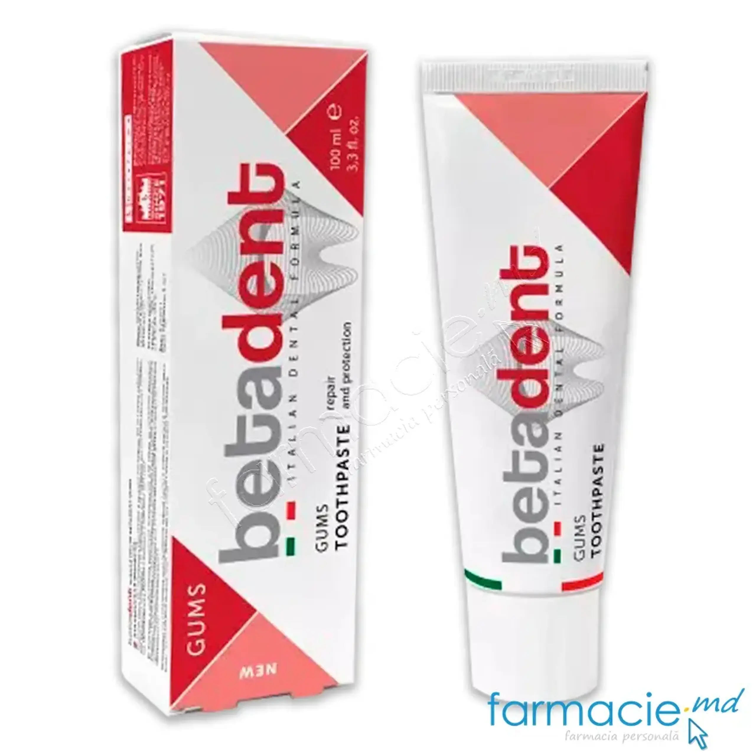 Pasta de dinti Betadent Gums singerare gingivala 100ml