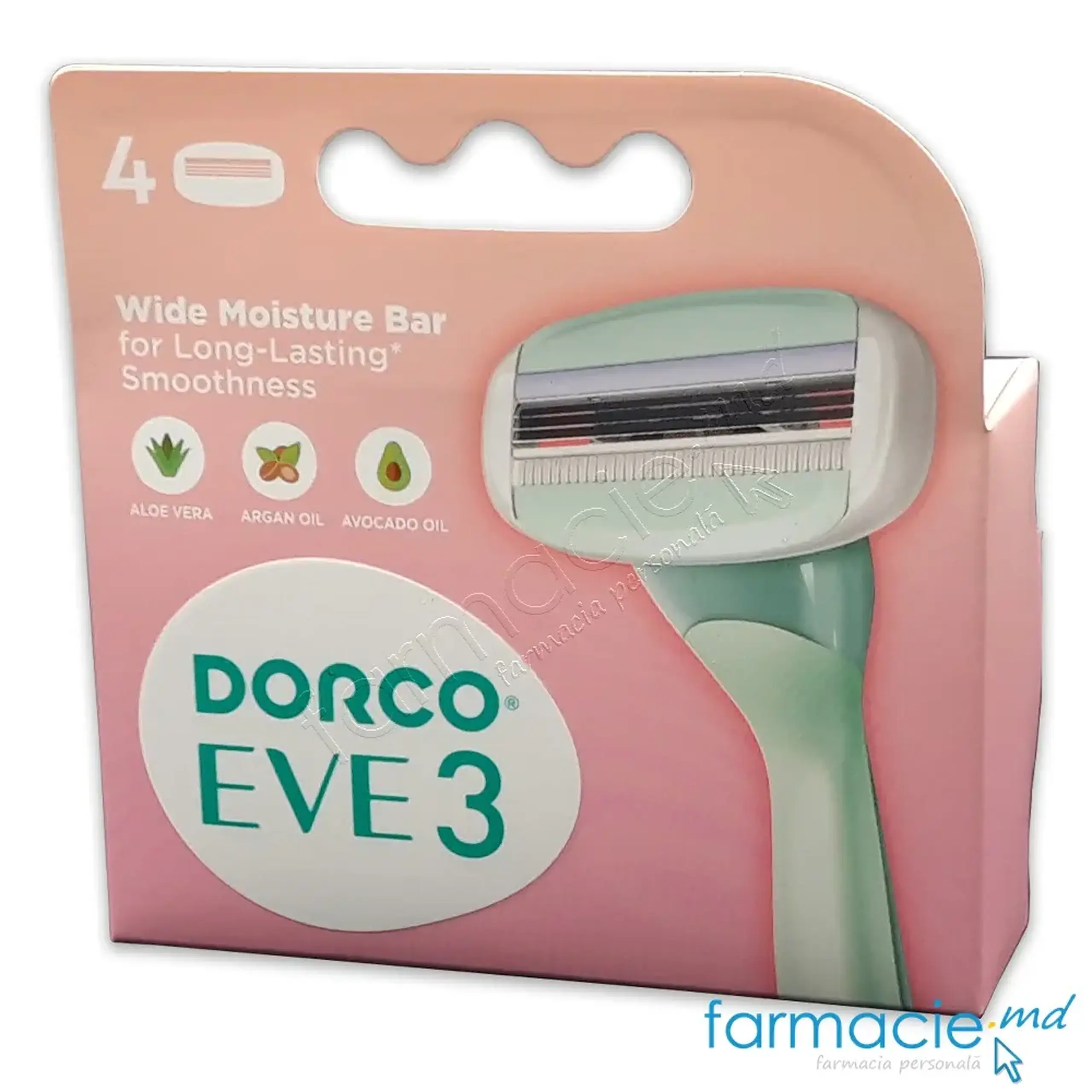 Dorco Eve 3 Rezerva ras 3 lame N4 femei