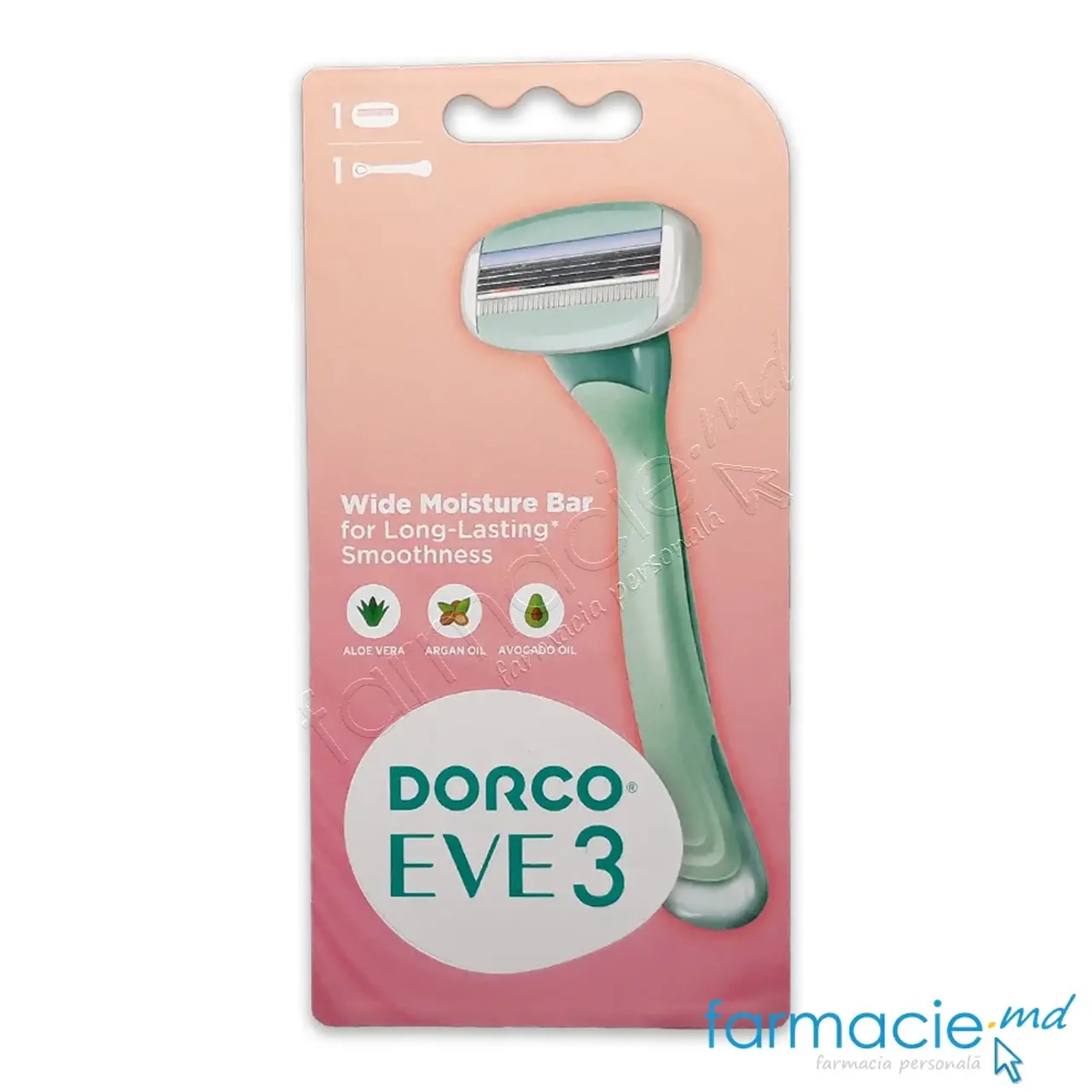 Dorco Eve 3 Sistema de ras 3 lame N1 femei - Tara Coreea