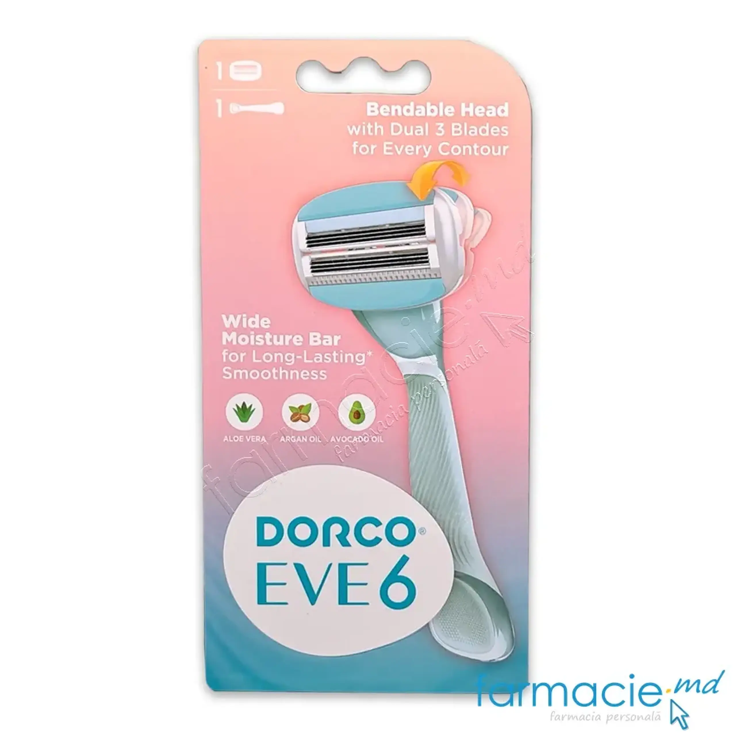 Dorco Eve 3 Sistema de ras 3 lame N1 femei - Tara Koreea