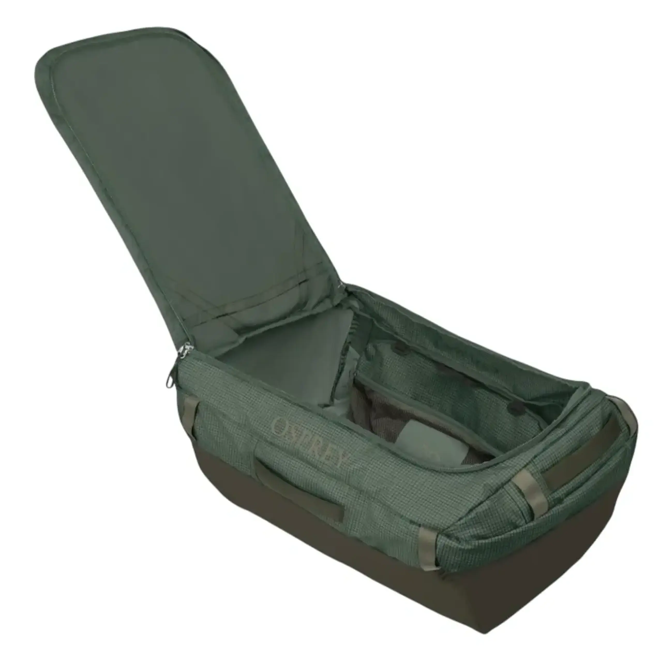 Geantă Osprey Transporter 95 - Culoare pine leaf earl grey