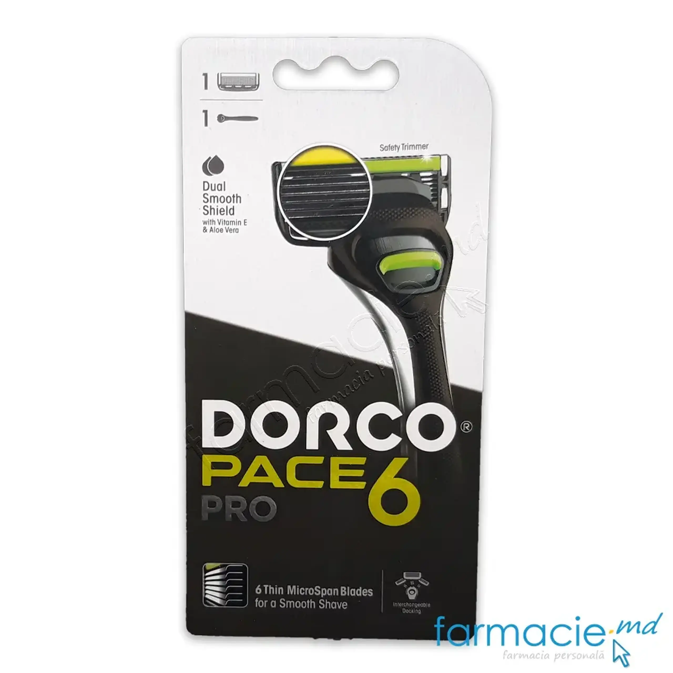 Dorco Pace 6 Pro Sistema de ras 6 lame N1