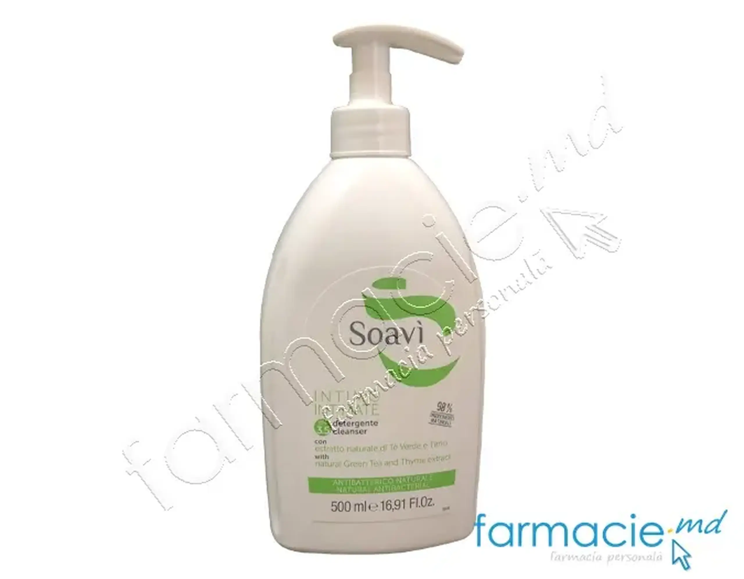 Soavi gel intim pH 3.5 (ceai verde, cimbru) 500ml FZ