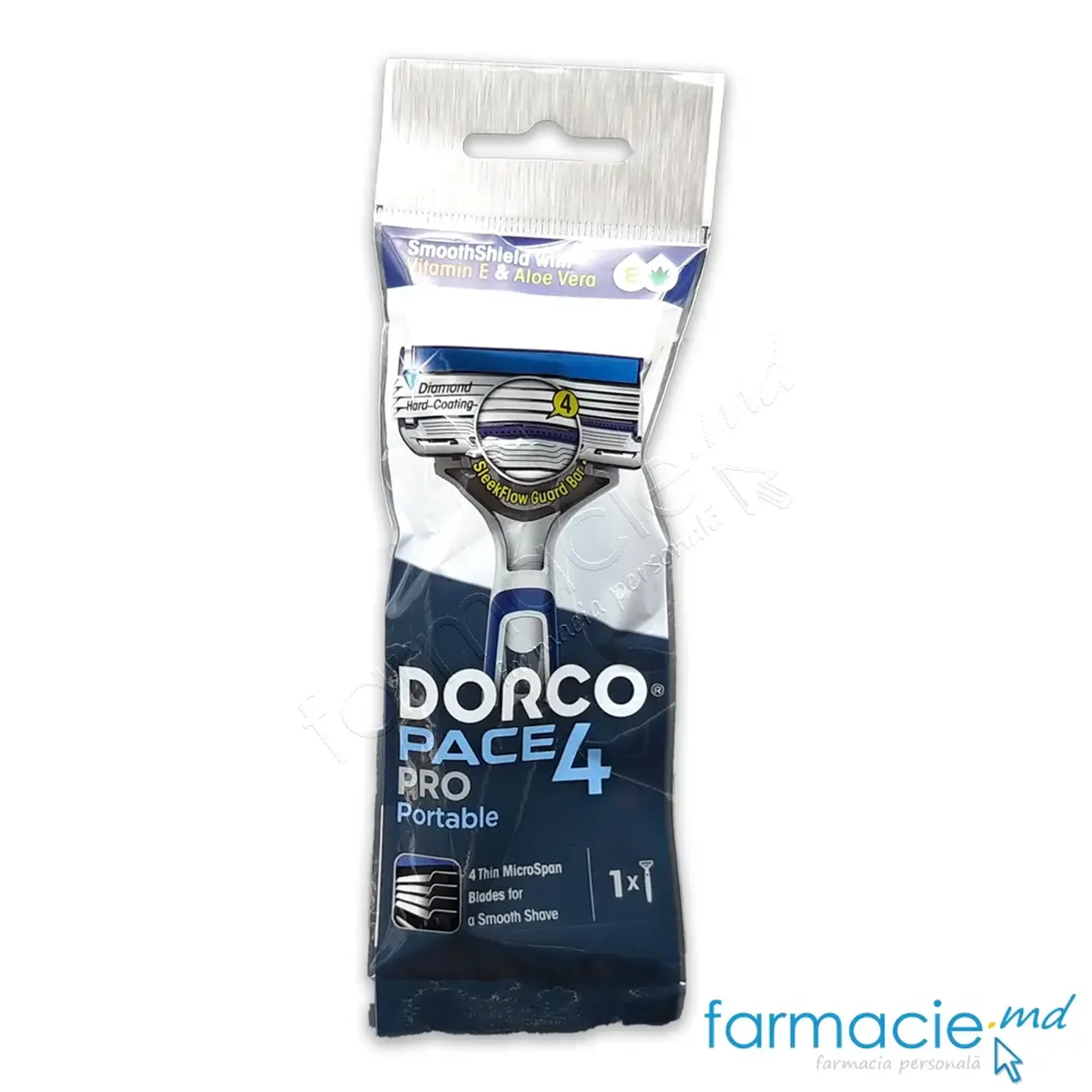 Dorco Pace 4 Pro Razor portabil 4 lame N1