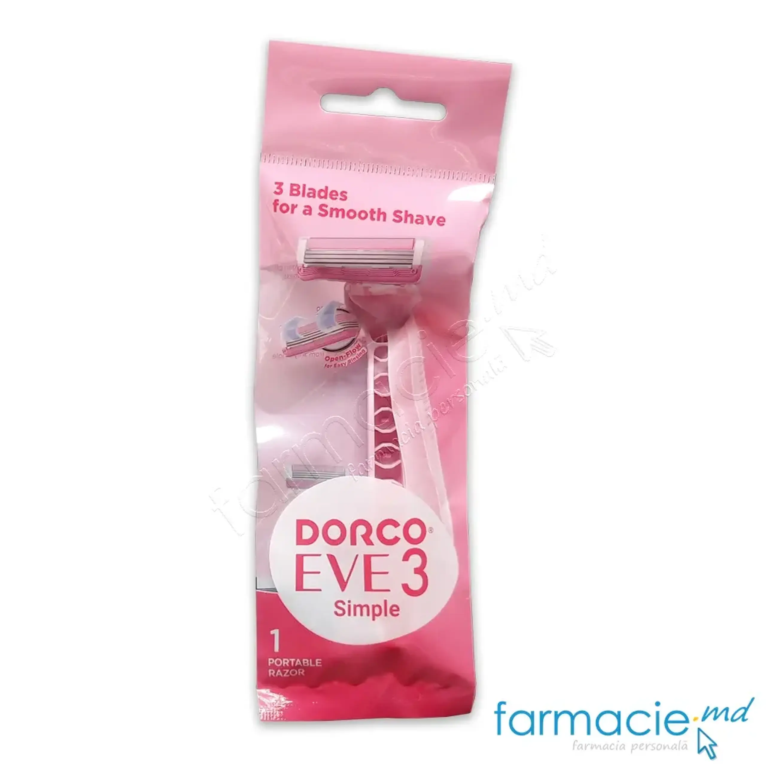 Dorco Eve 3 Razor portabil 3 lame N1 femei