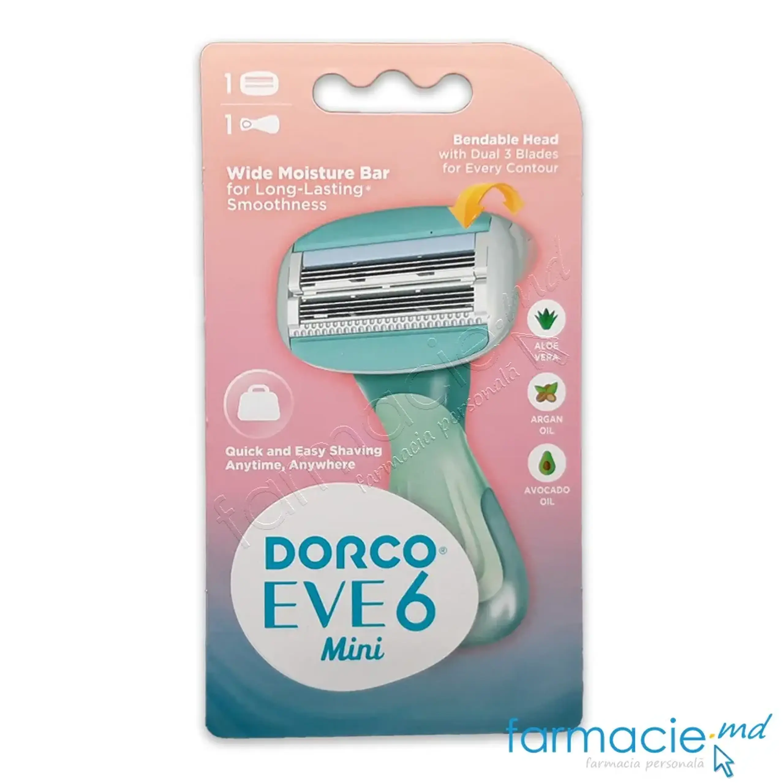 Dorco Eve 6 mini Sistema de ras 6 lame N1 femei