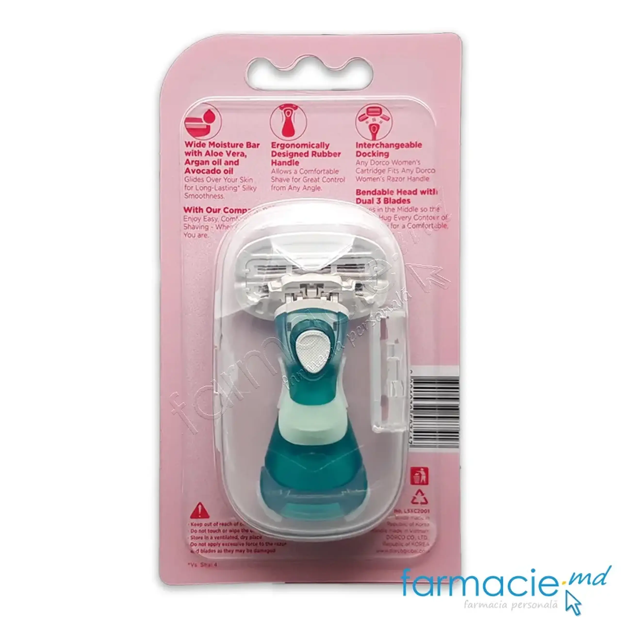 Dorco Eve 6 mini Sistema de ras 6 lame N1 femei