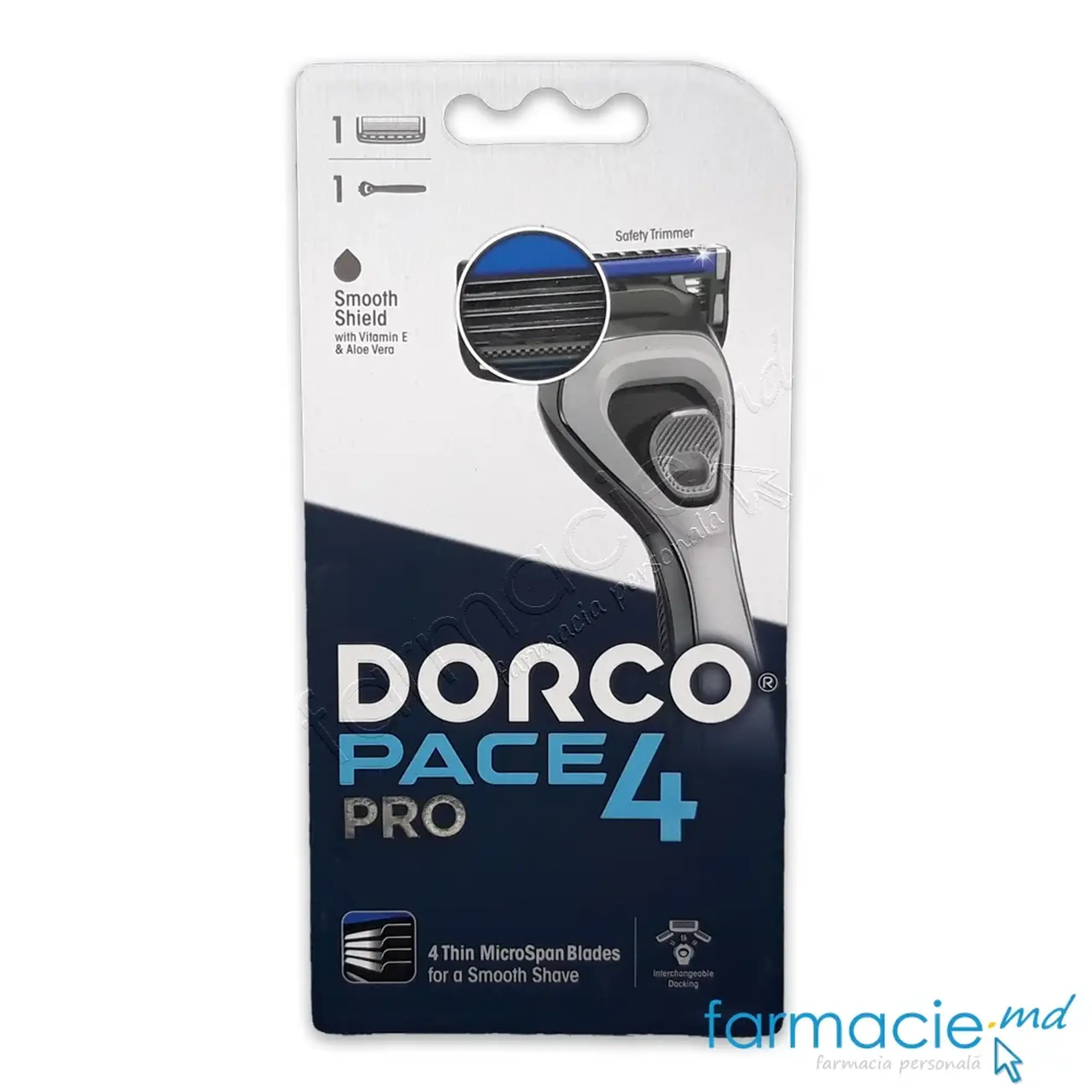 Dorco Pace 4 Pro Sistema de ras 4 lame N1