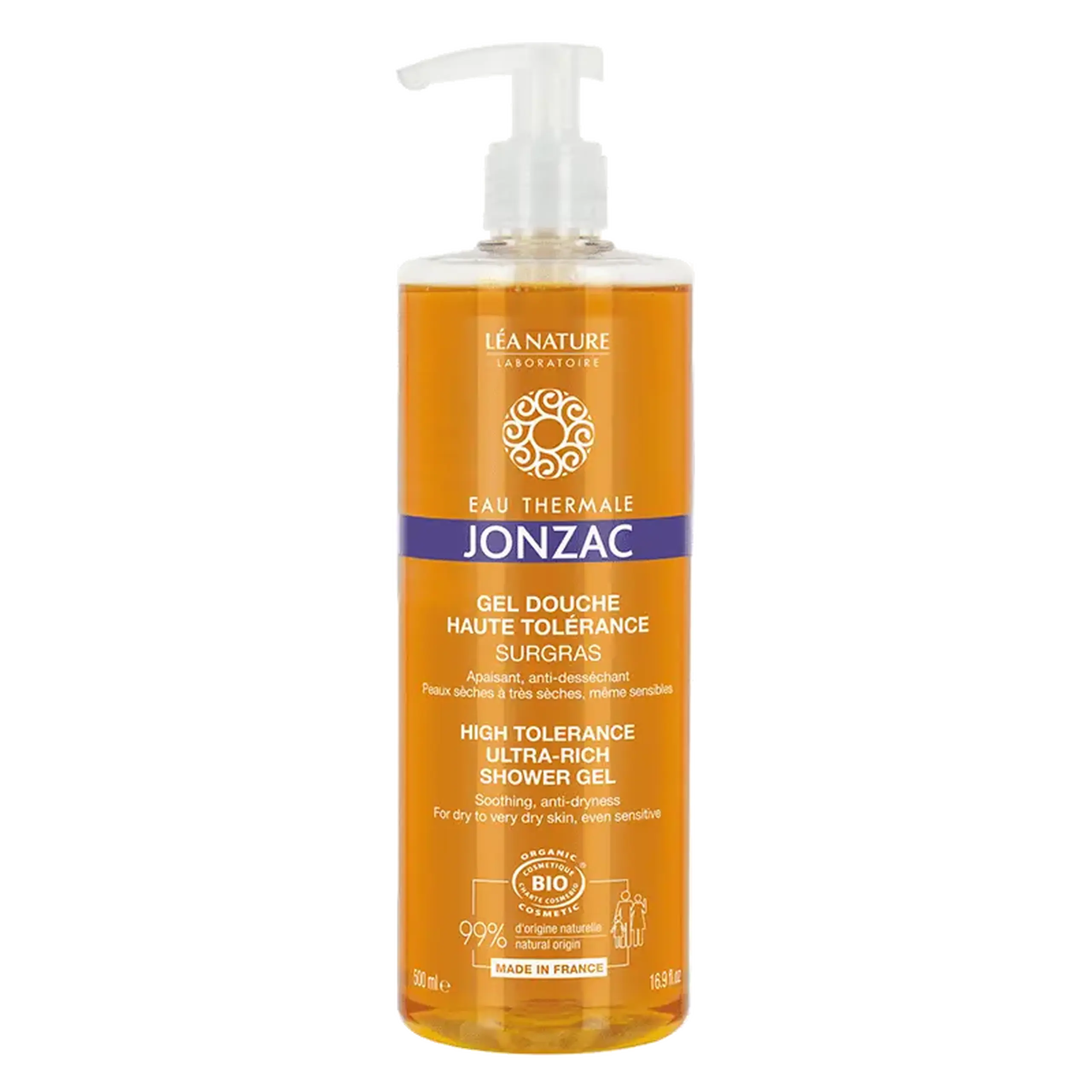 Jonzac Gel dus High Tolerance Ultra Rich piele foarte uscata BIO 500ml