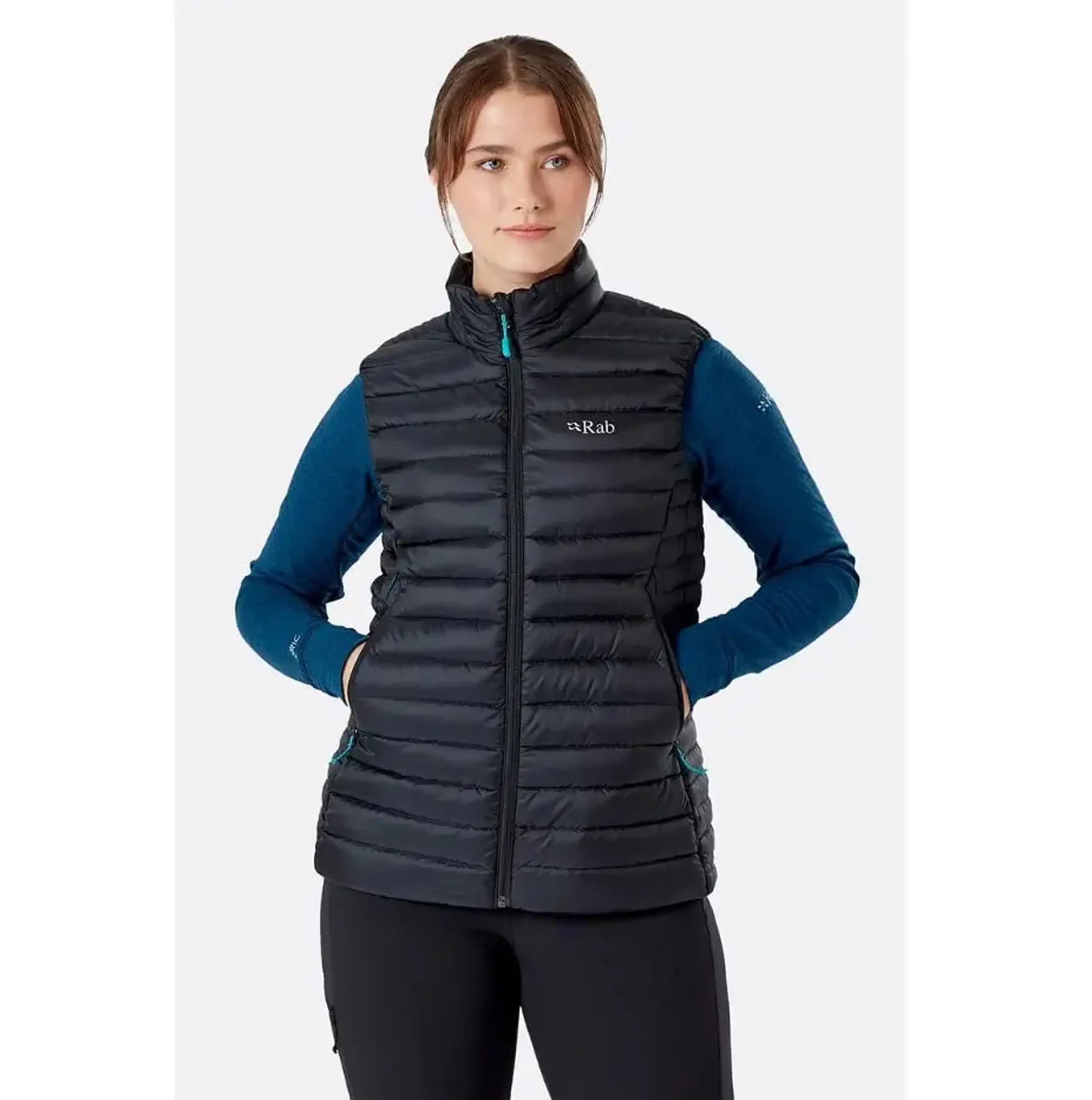Vestă Rab Microlight Down Vest Mns black - Mărime xl