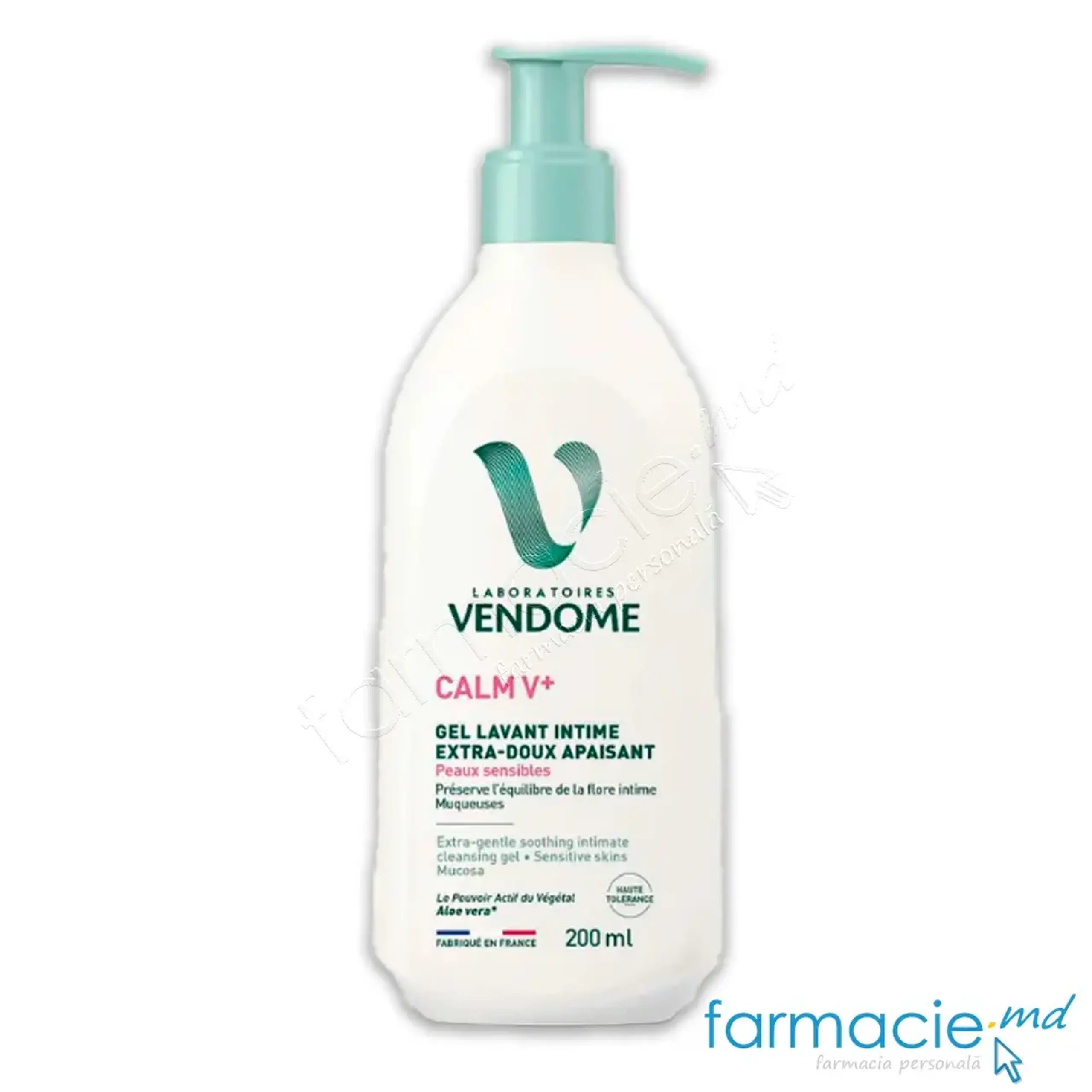 VENDOME CALM V+ Gel intim delicat calmant Aloe Vera 200ml