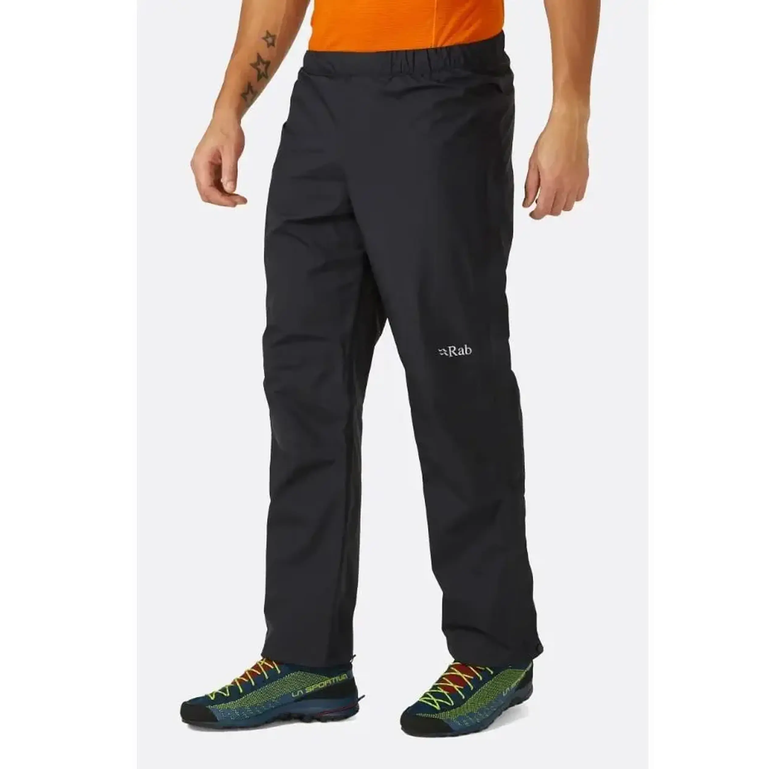 Pantaloni Rab Downpour Eco FZ Mns black - Размер s Ростовка long