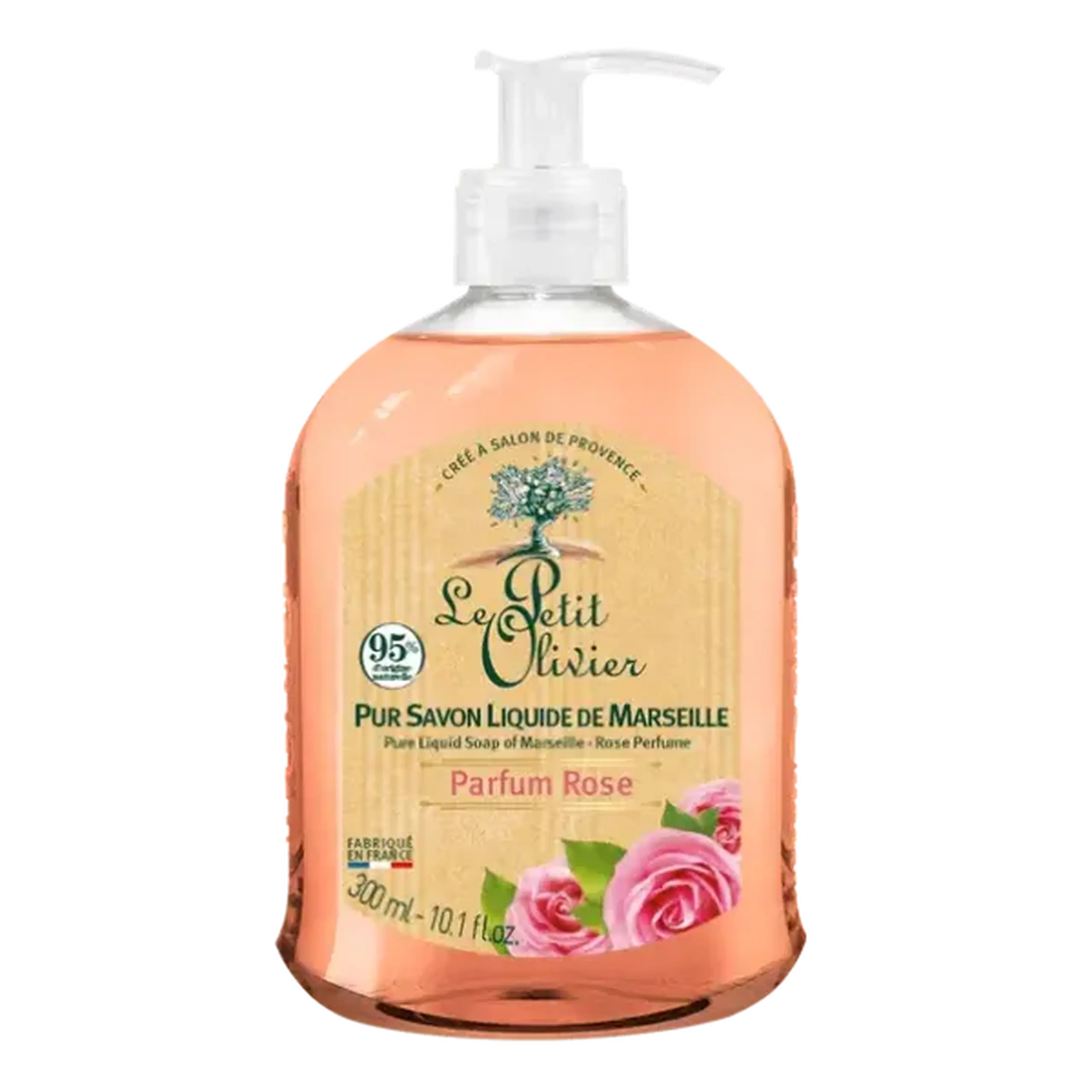 Le Petit Olivier sapun lichid din Marsilia cu parfum de Trandafir 300ml