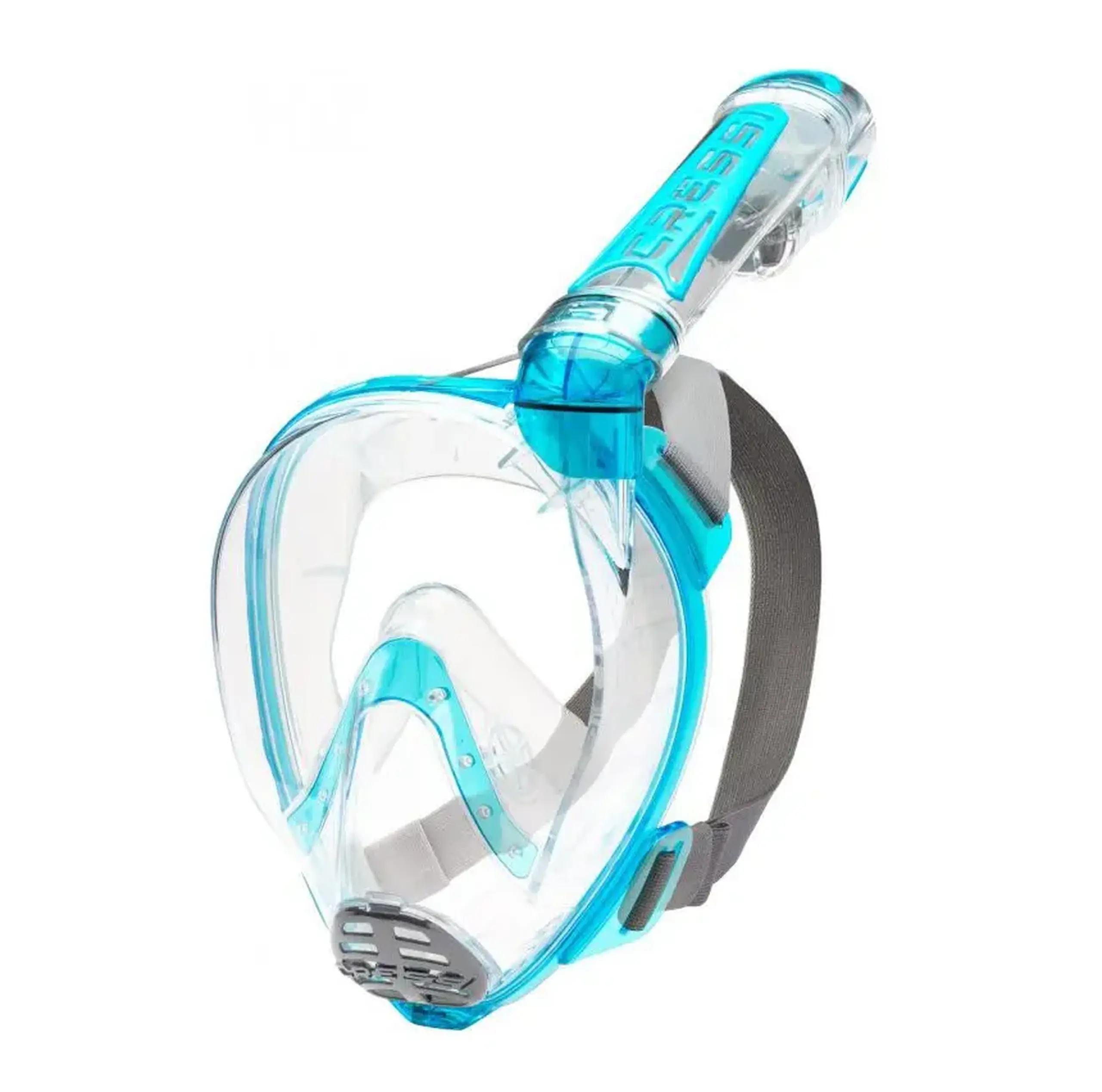 Mască Cressi-Sub Duke Dry Full Face Mask clear/aquamarine - Mărime s m