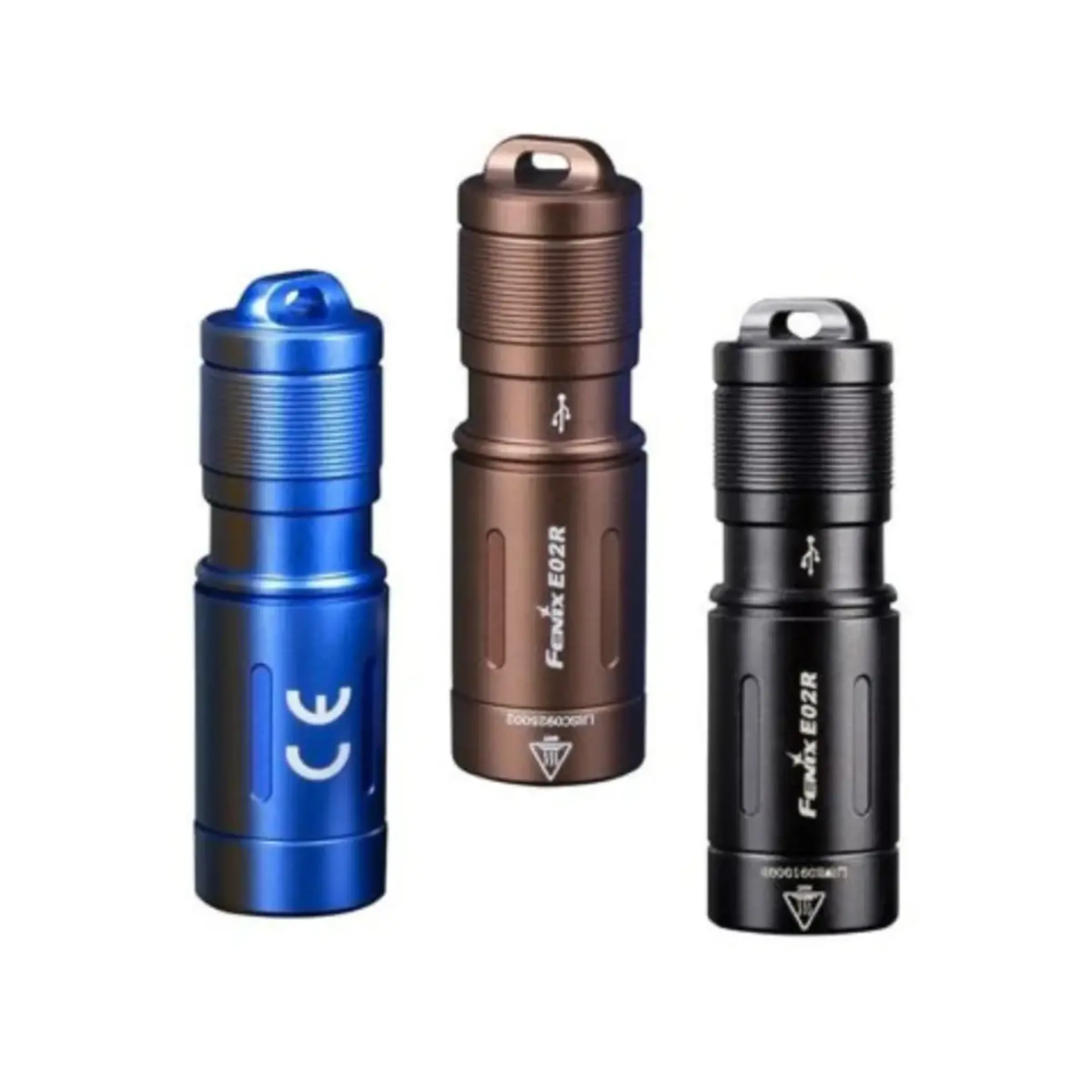 Lanternă Fenix E02R LED - Culoare albastru