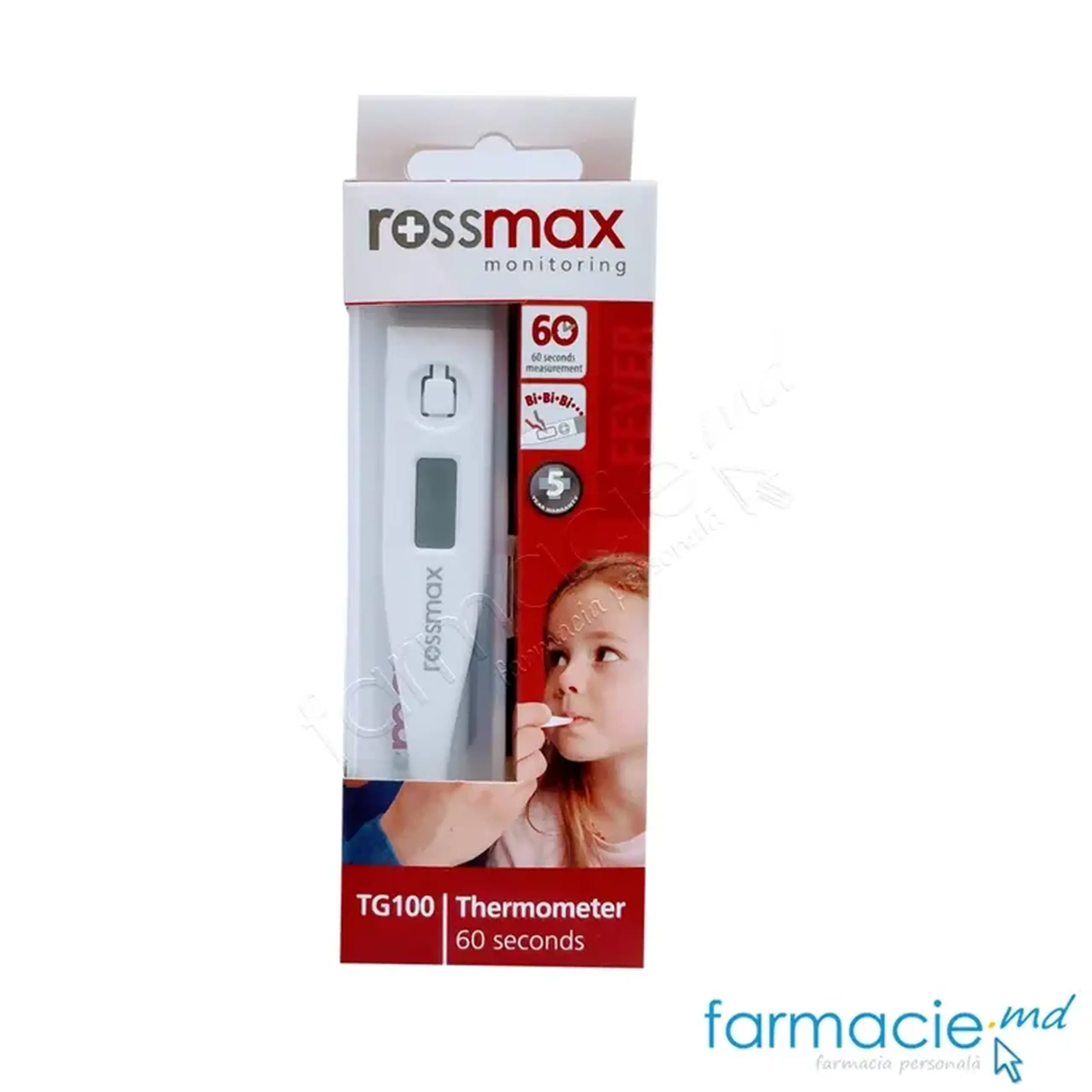 Termometru electronic cu capat rigid Rossmax TG100